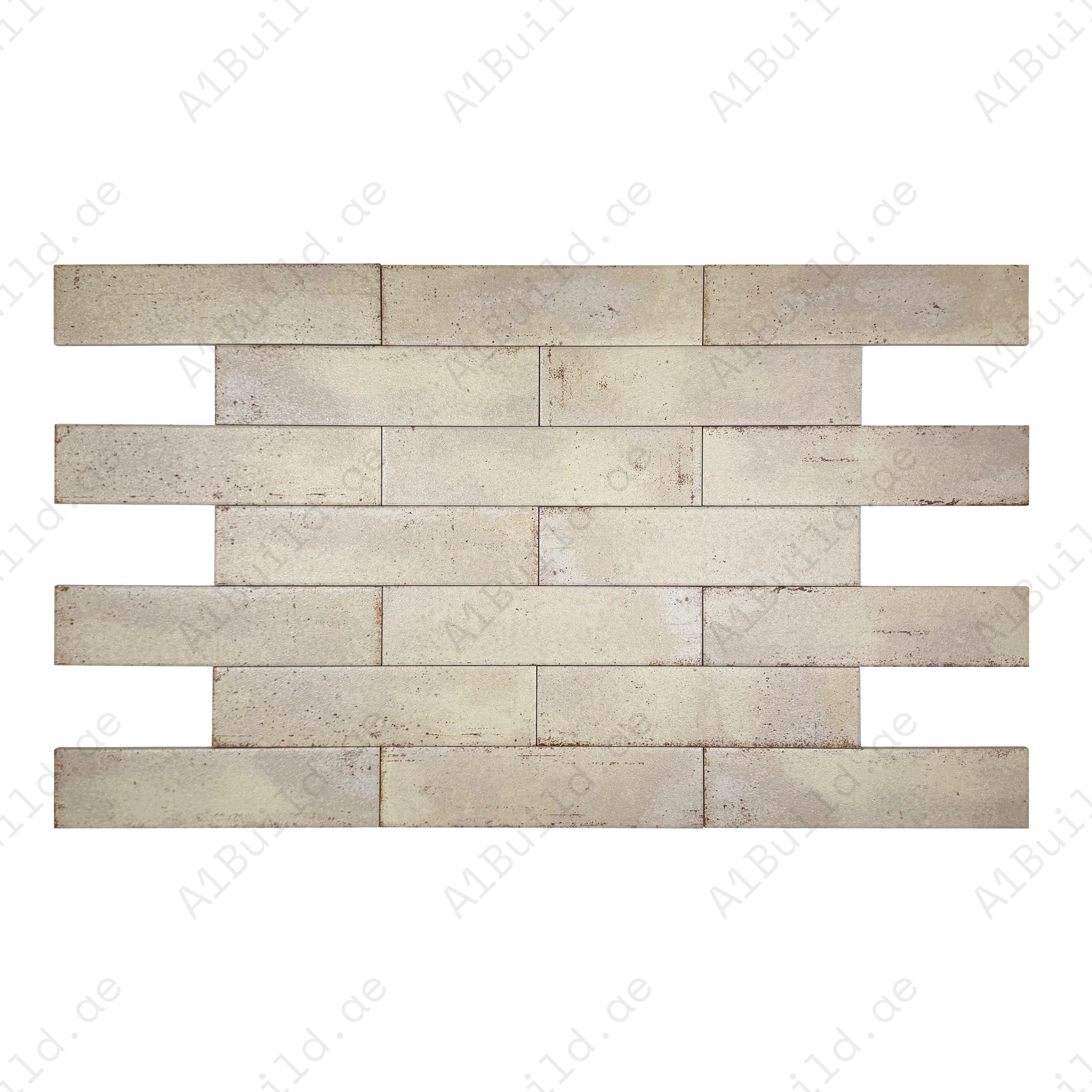 Premium almond brown ceramic artisanal tiles. Matte finish, durable, waterproof, scratch-resistant, ideal for kitchens, bathrooms, and elegant interior walls.