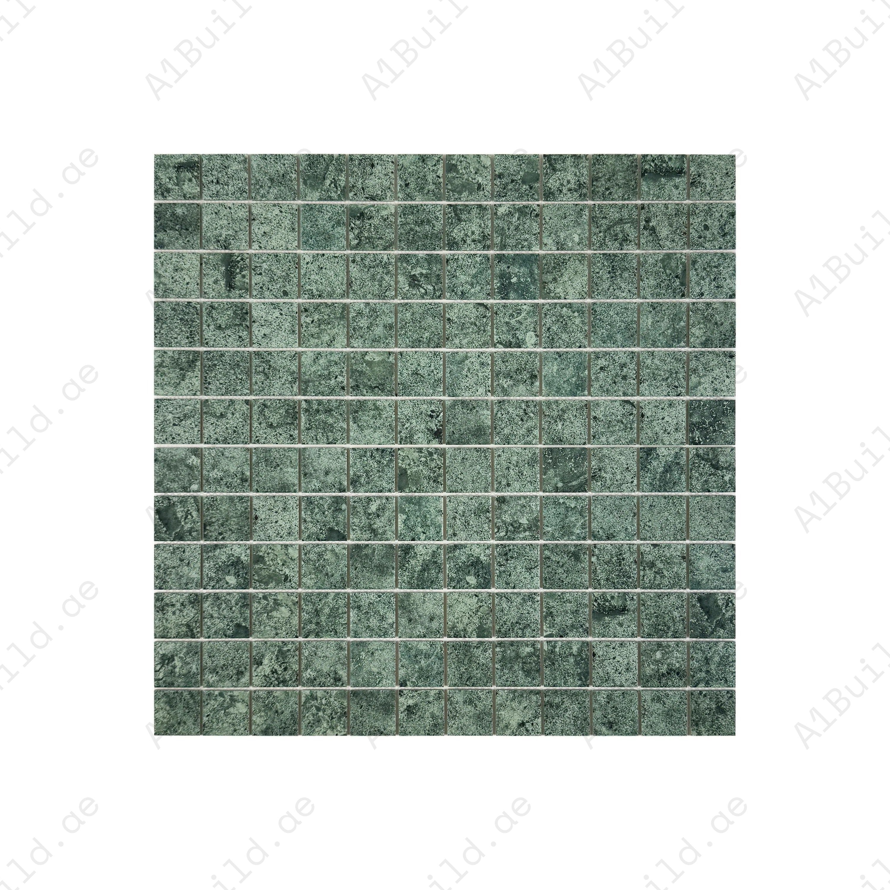 Premium green porcelain mosaic tiles for Dubai pools and spas. Slip-resistant, UV-stable, eco-friendly, and designed for lasting style, safety, and durability.