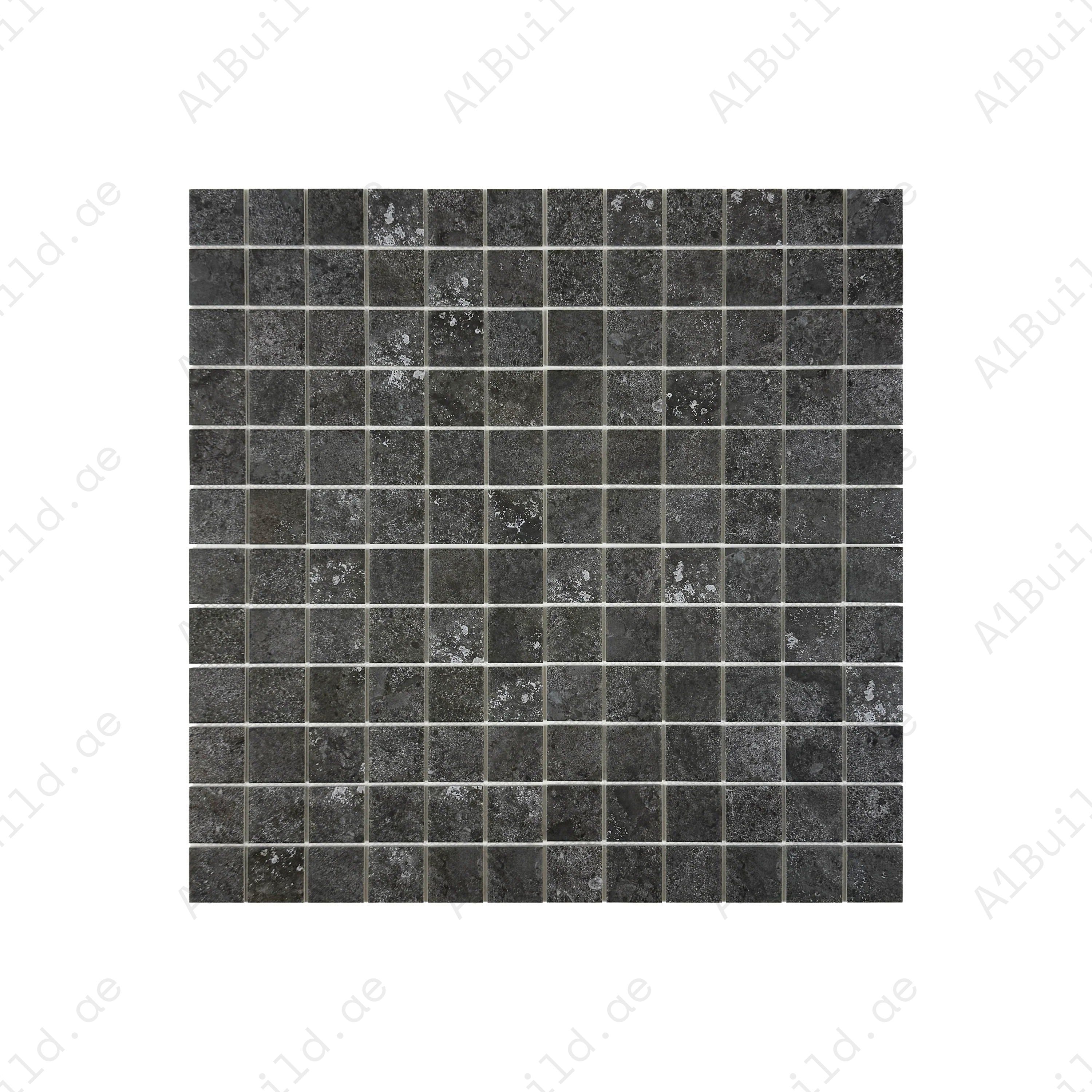 Premium grey porcelain mosaic tiles for Dubai pools and spas. Slip-resistant, UV-stable, eco-friendly, designed for lasting style, safety, and durability.
