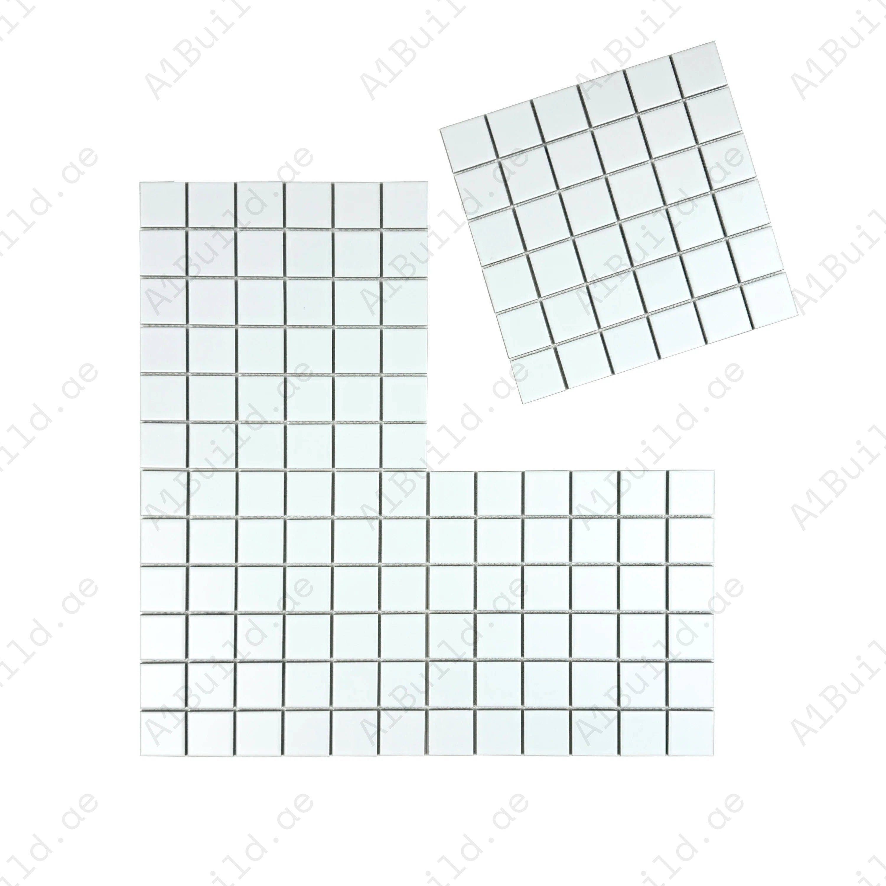 Premium white matte porcelain mosaic tiles for pools, spas & water features. Durable, safe, eco-friendly design ideal for Dubai homes & commercial spaces.