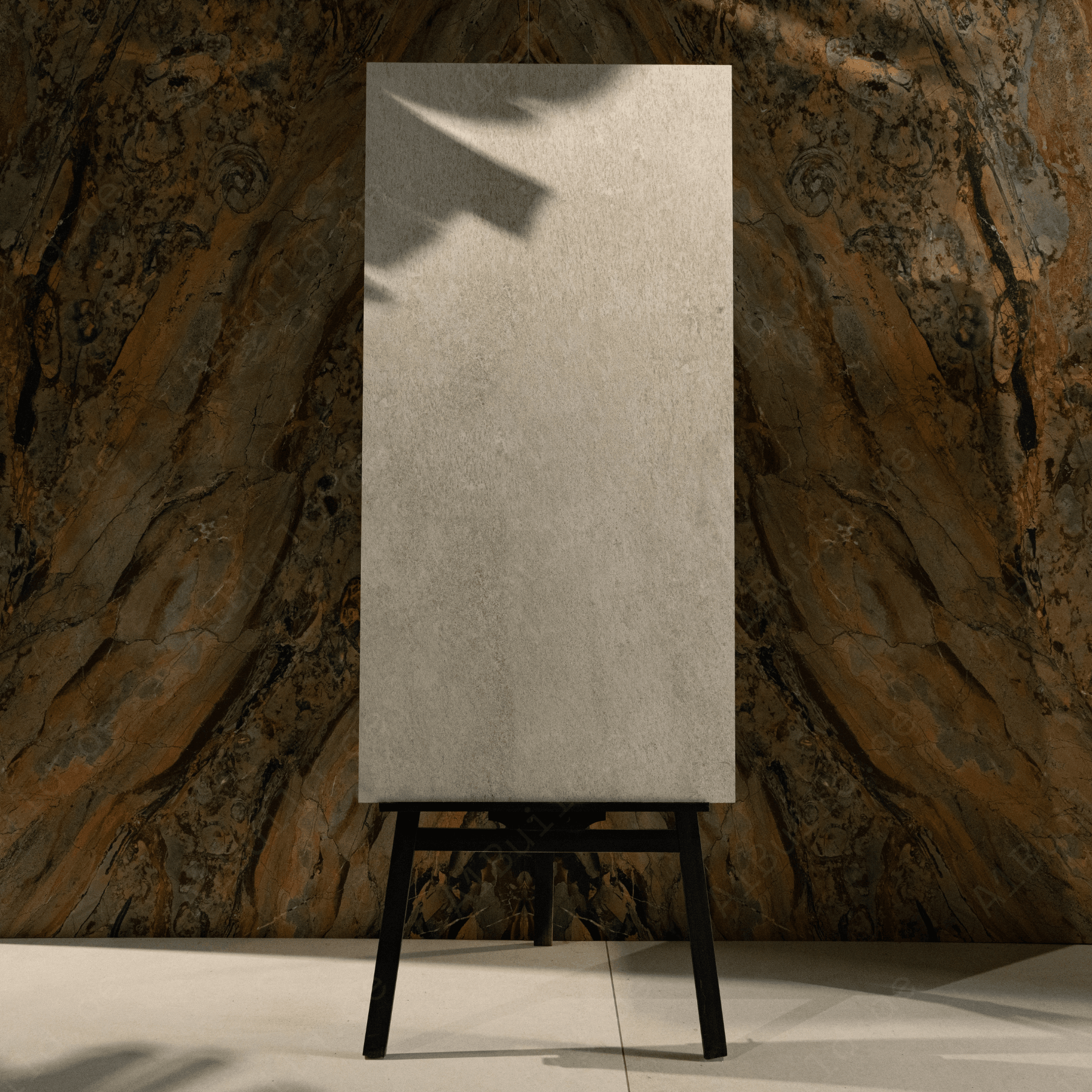 Quarzo White porcelain tile 60x120cm 2mm thickness, white stone look design, durable porcelain tile for modern floors and walls.