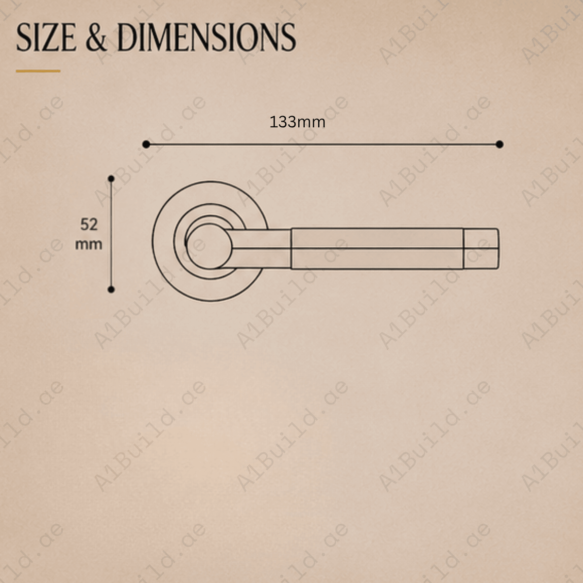 RH.9101 premium zinc alloy door handle in Satin Nickel Chrome Plated finish. Luxury architectural hardware for modern homes, hotels, offices, and interiors.