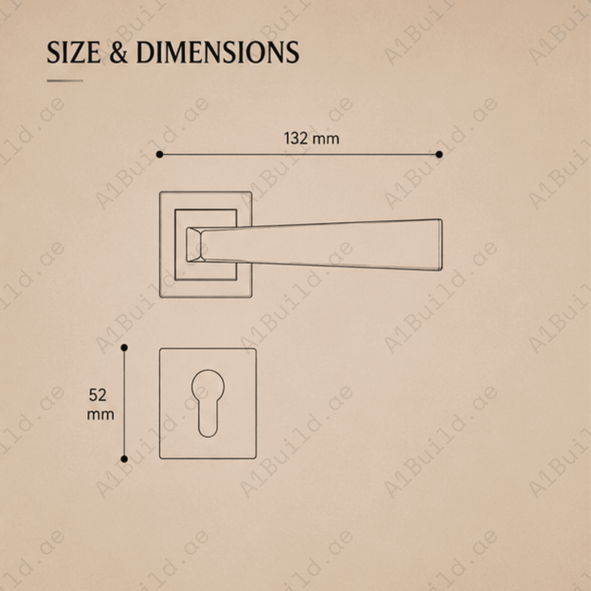 RH.9387 premium zinc alloy door handle in Satin Nickel and Chrome finish. Luxury architectural hardware for modern homes, hotels, offices, and interiors.