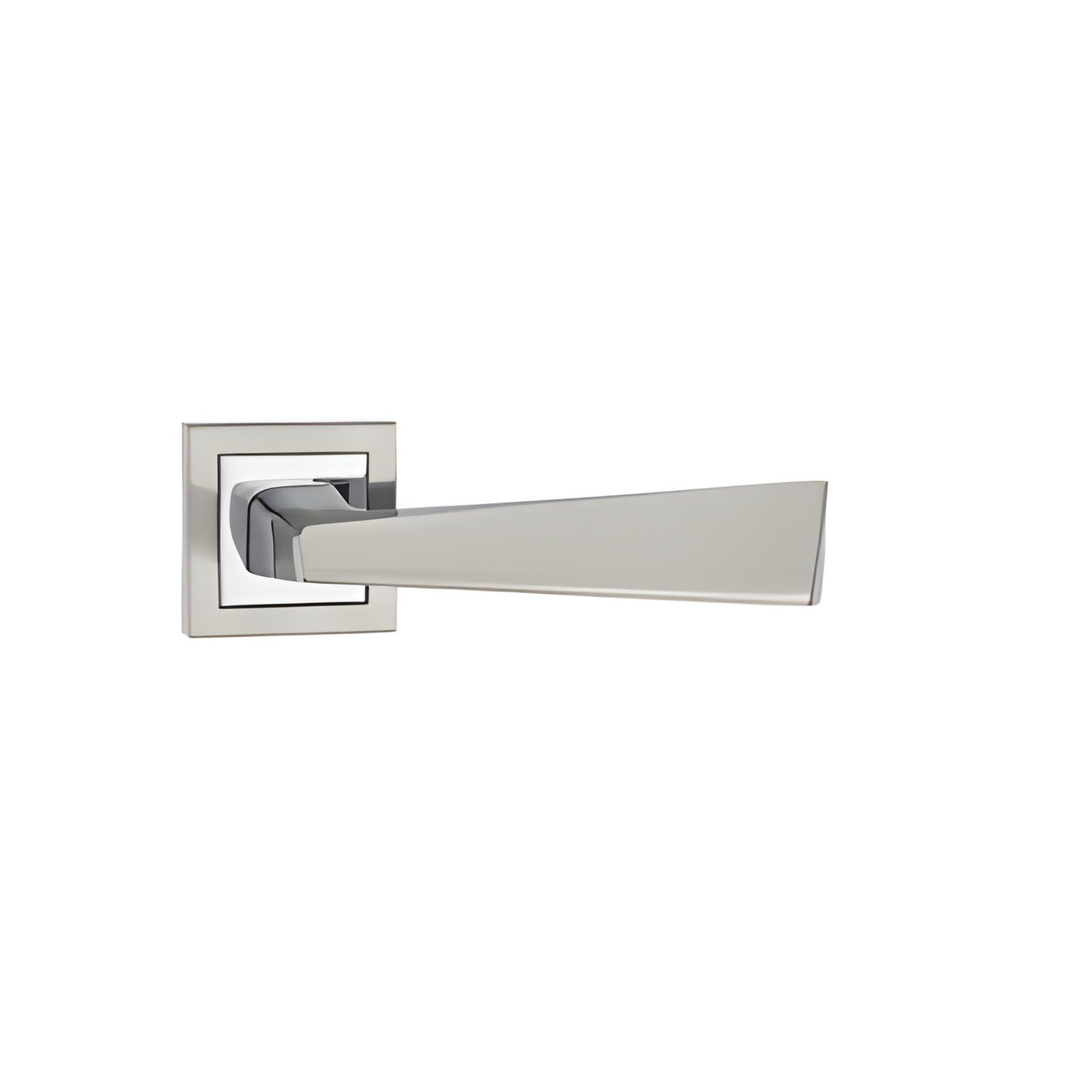 RH.9387 premium zinc alloy door handle in Satin Nickel and Chrome finish. Luxury architectural hardware for modern homes, hotels, offices, and interiors.