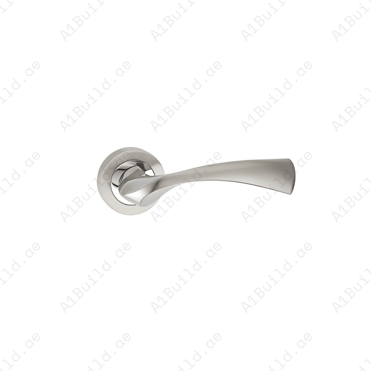 RH.9391 premium zinc alloy door handle in Satin Nickel Chrome Plated finish. Luxury architectural hardware for modern homes, hotels, offices, and interiors.