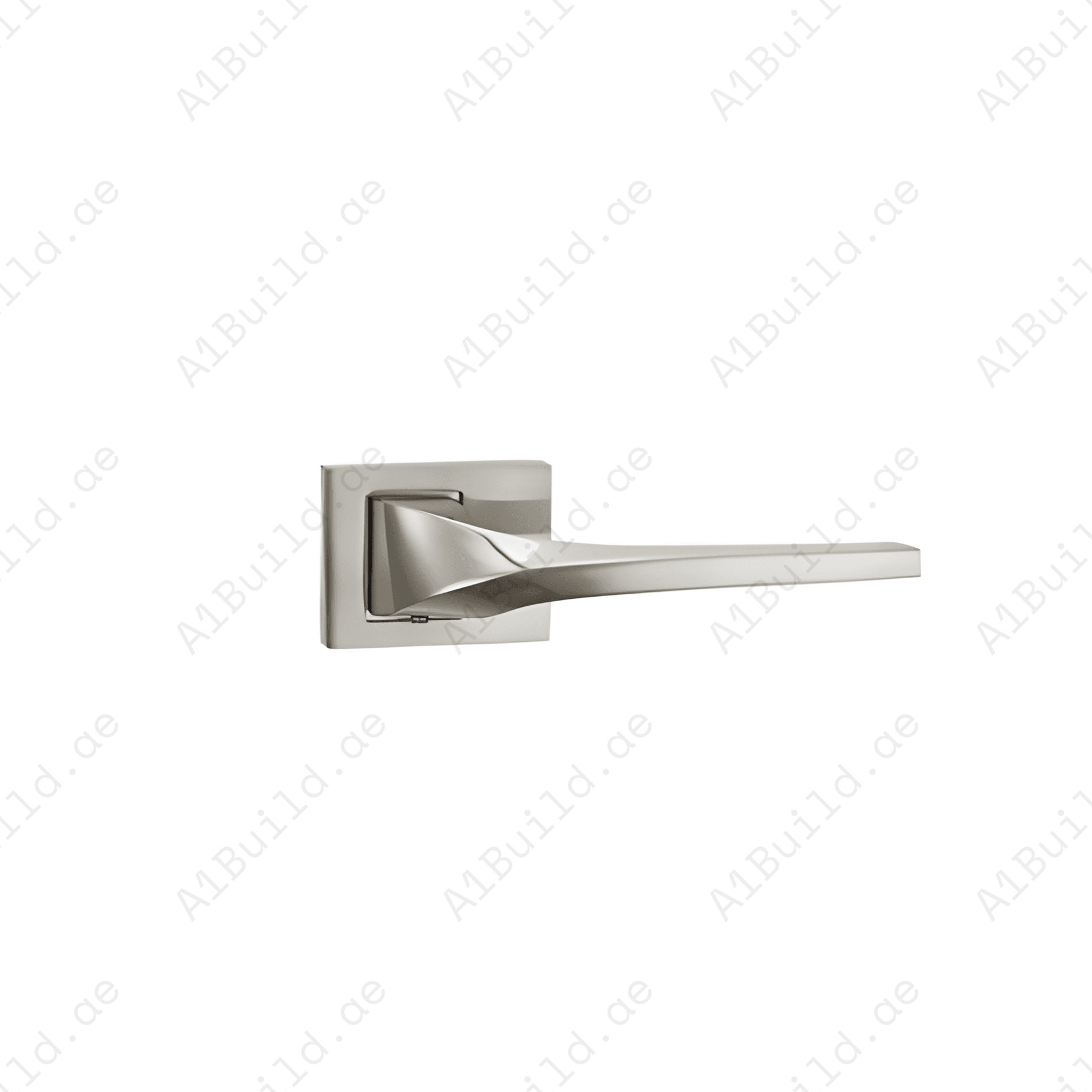 RH.9574 premium zinc alloy door lock handle in Matt Satin Nickel finish. Durable architectural hardware for luxury homes, hotels, offices, and interiors.