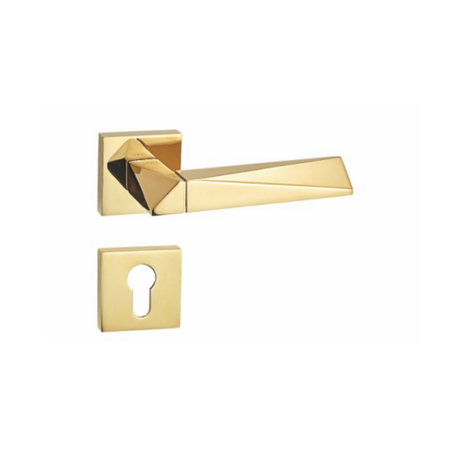 RH.9602 luxury zinc alloy door handle with Matt Antique Brass and Matt Satin Nickel PVD finishes. Premium architectural hardware for modern interiors.