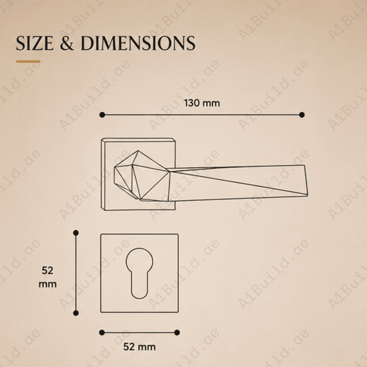 RH.9602 luxury zinc alloy door handle with Matt Antique Brass and Matt Satin Nickel PVD finishes. Premium architectural hardware for modern interiors.