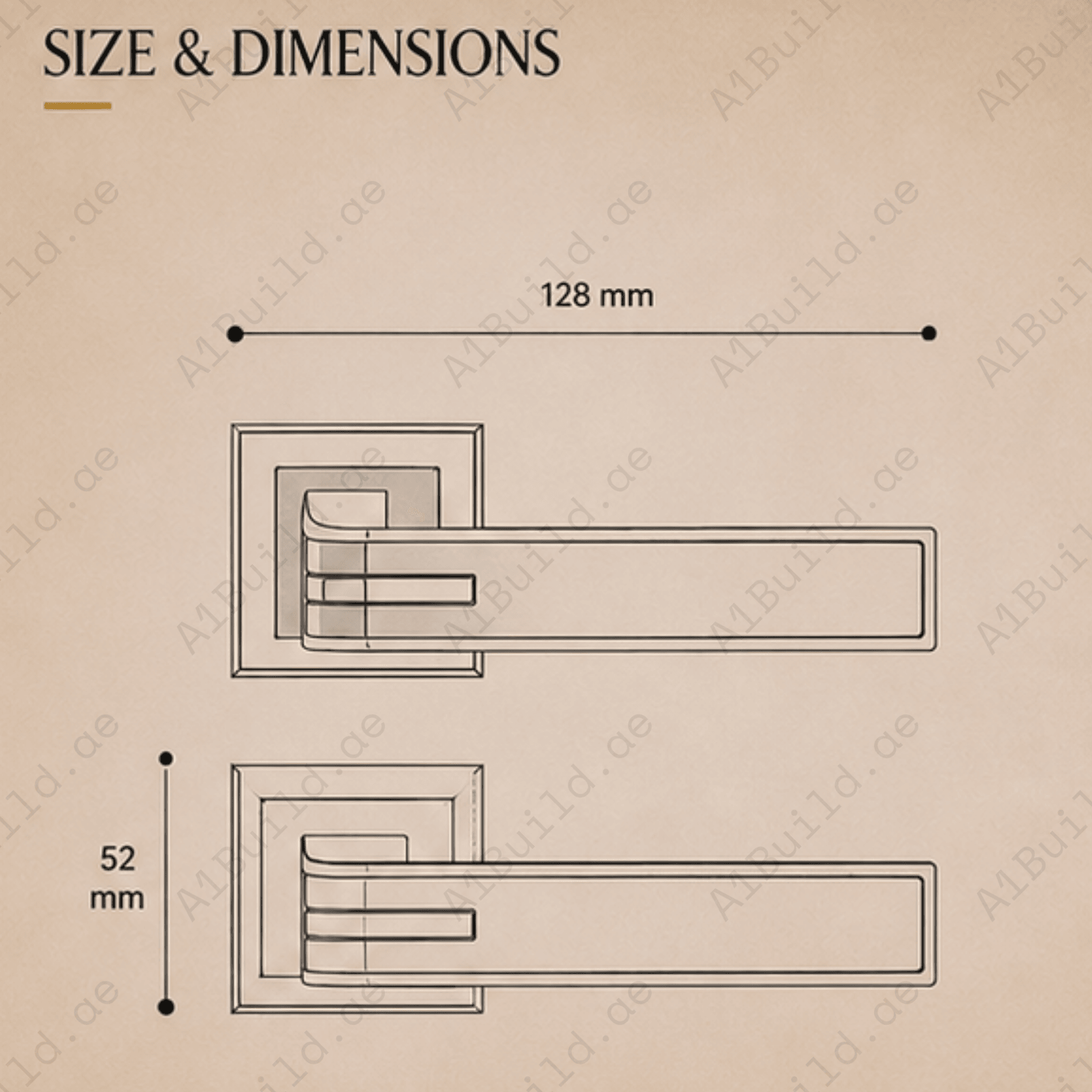 RH.9605 premium zinc alloy door handle in Matt Satin Nickel Chrome Plated finish. Luxury architectural hardware for modern homes, hotels, offices, and interiors.