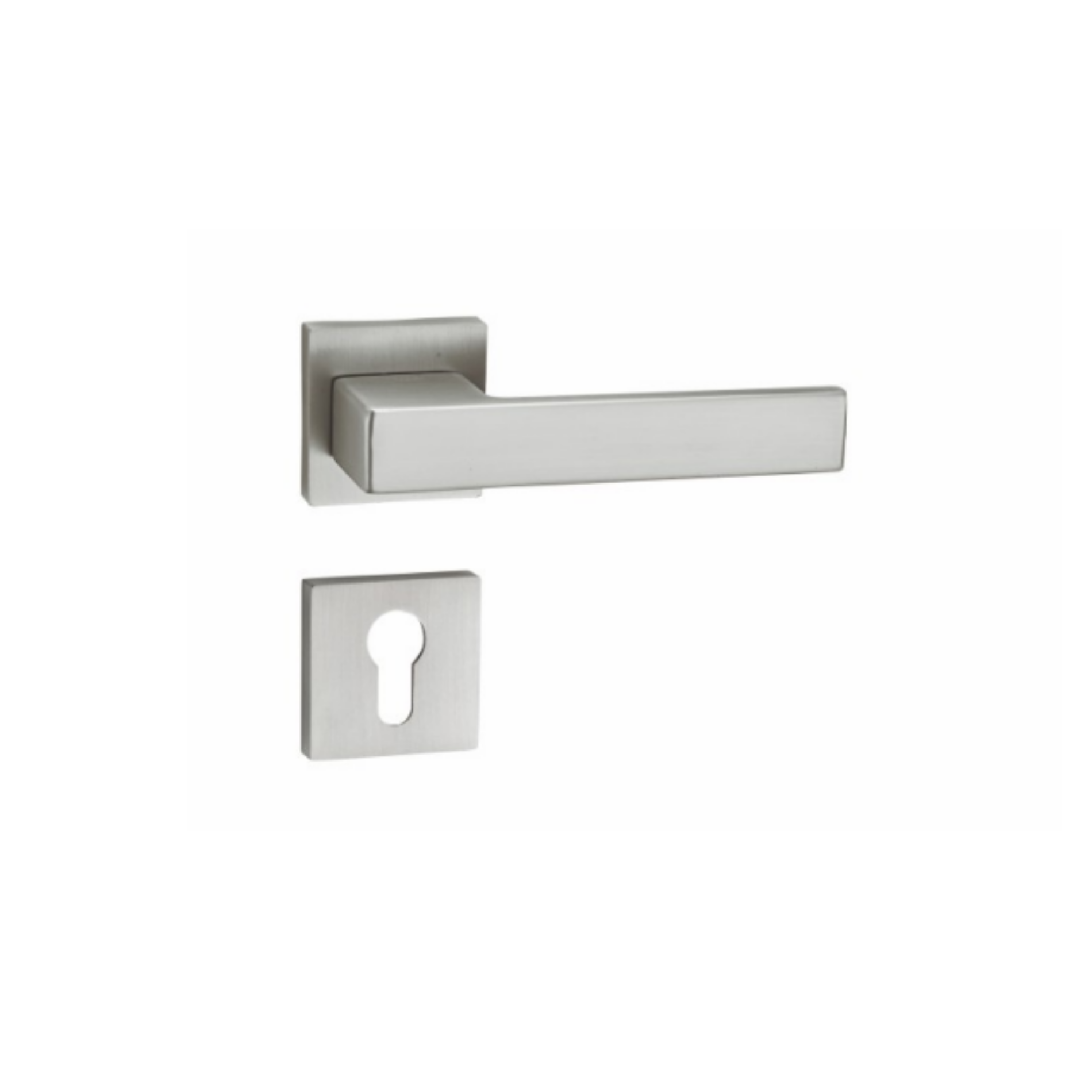 RH.9633 luxury zinc alloy door handle in Black, Matt Satin Nickel and Matt Antique Brass finishes. Premium architectural hardware for modern interiors.