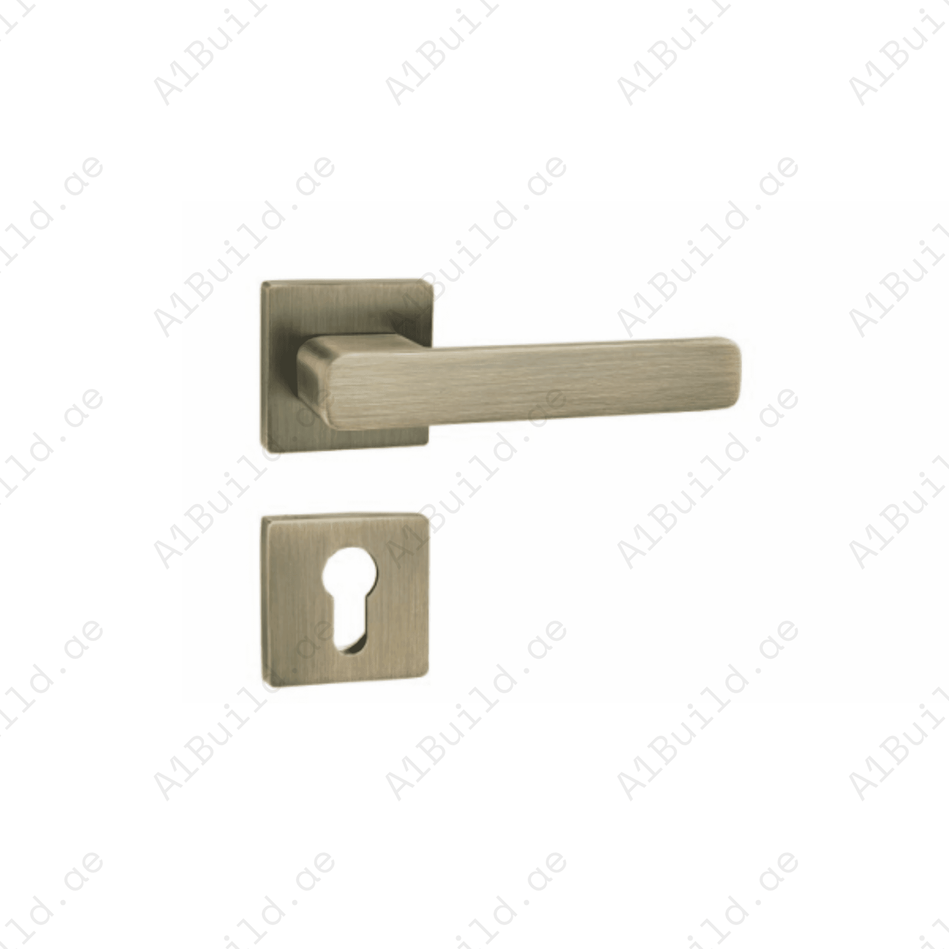 RH.9644 luxury zinc alloy door handle in Black and Matt Antique Brass finishes. Premium architectural hardware for modern luxury interiors.