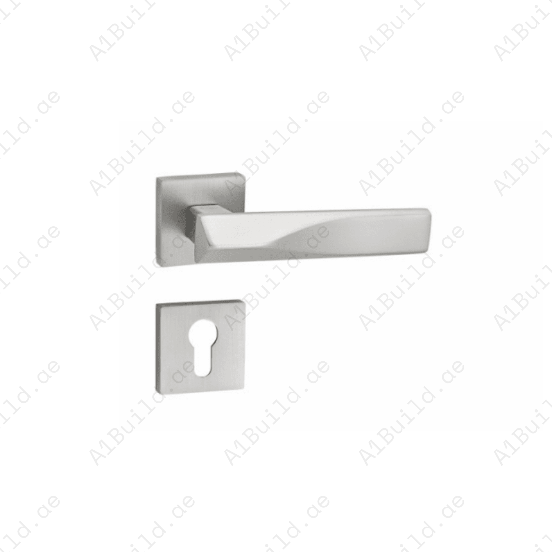 RH.9675 luxury zinc alloy door handle in Black, Matt Satin Nickel and PVD finishes. Premium architectural hardware for modern residential and commercial interiors.