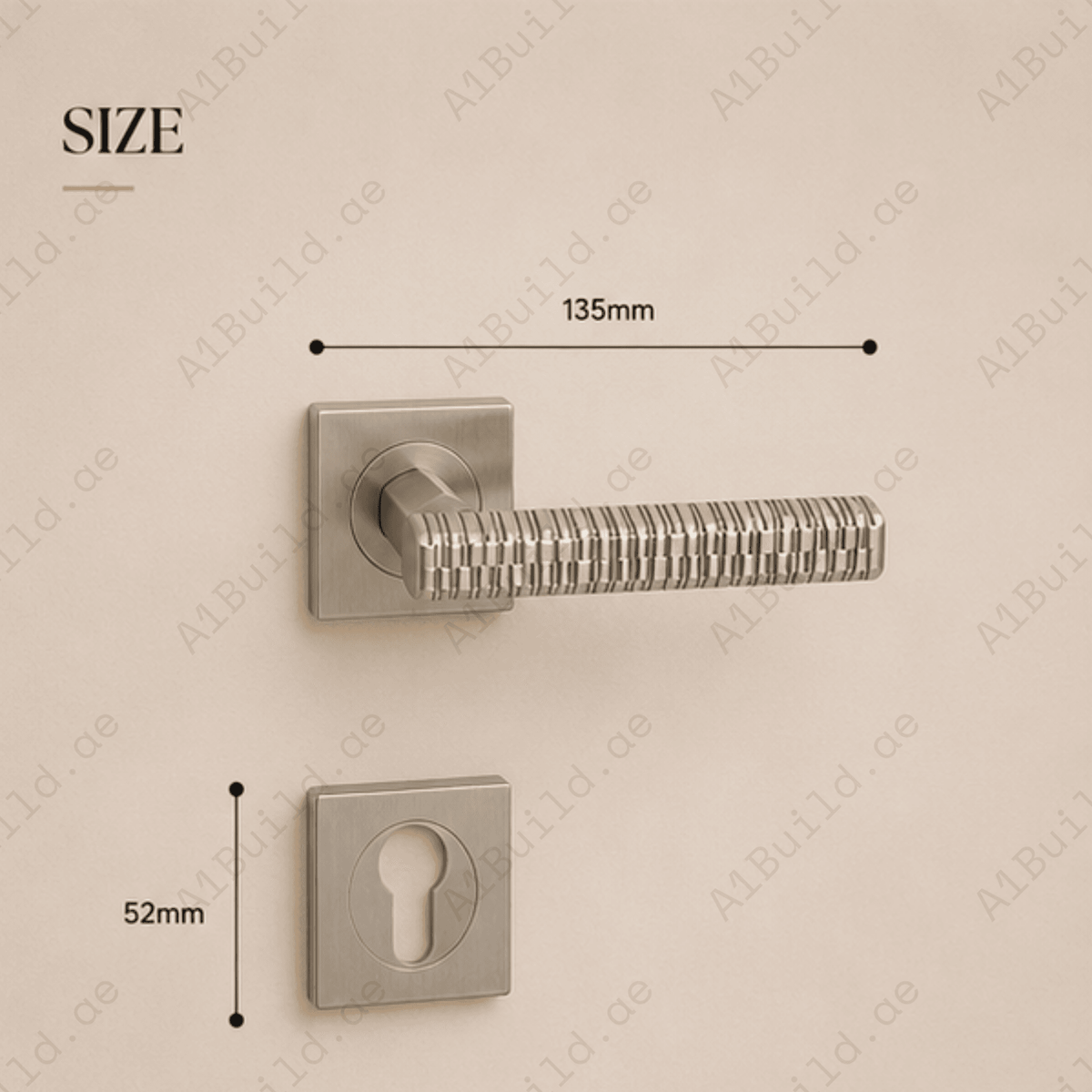 RH.9682 luxury zinc alloy door handle in Black, Satin Nickel and Antique Brass and PVD. Premium durable modern architectural hardware for interiors.