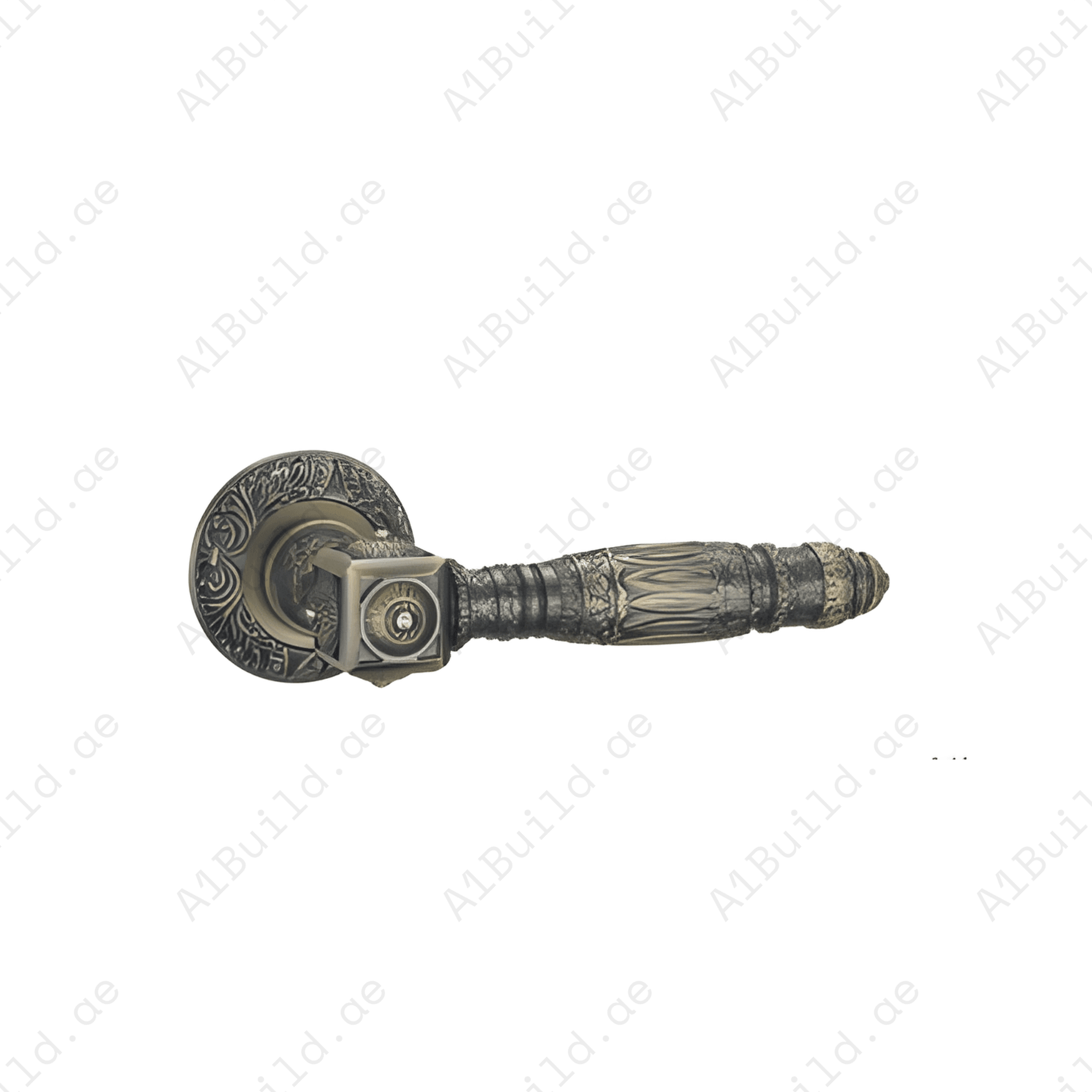 RH.9715 premium zinc alloy door handle in Dark Antique Brass finish. Luxury architectural hardware for elegant homes, hotels, offices, and interiors.