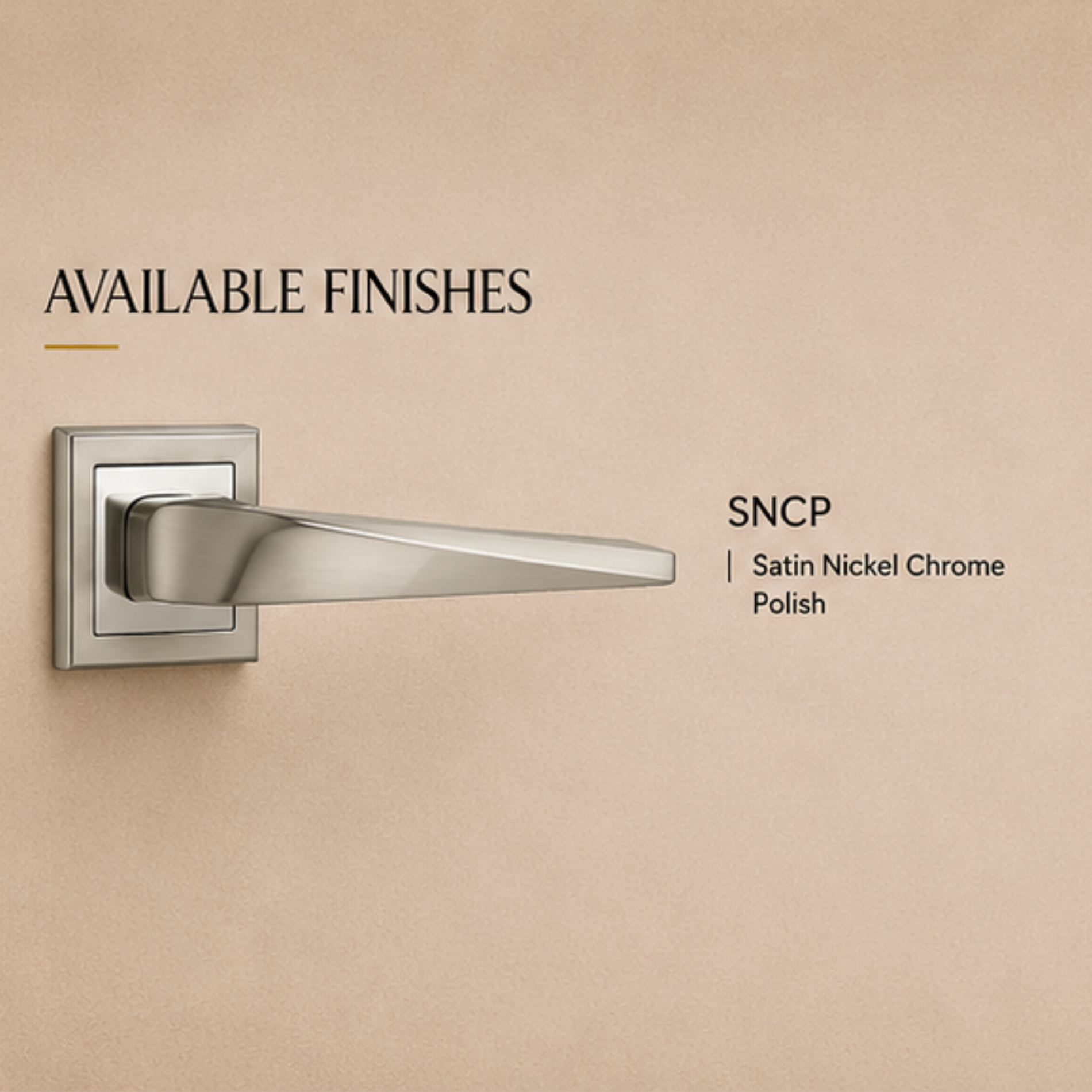 RH.9728 premium zinc alloy door handle in Satin Nickel Chrome Plated finish. Luxury architectural hardware for modern homes, hotels, offices, and interiors.