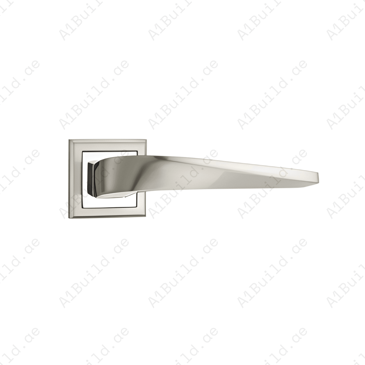 RH.9728 premium zinc alloy door handle in Satin Nickel Chrome Plated finish. Luxury architectural hardware for modern homes, hotels, offices, and interiors.