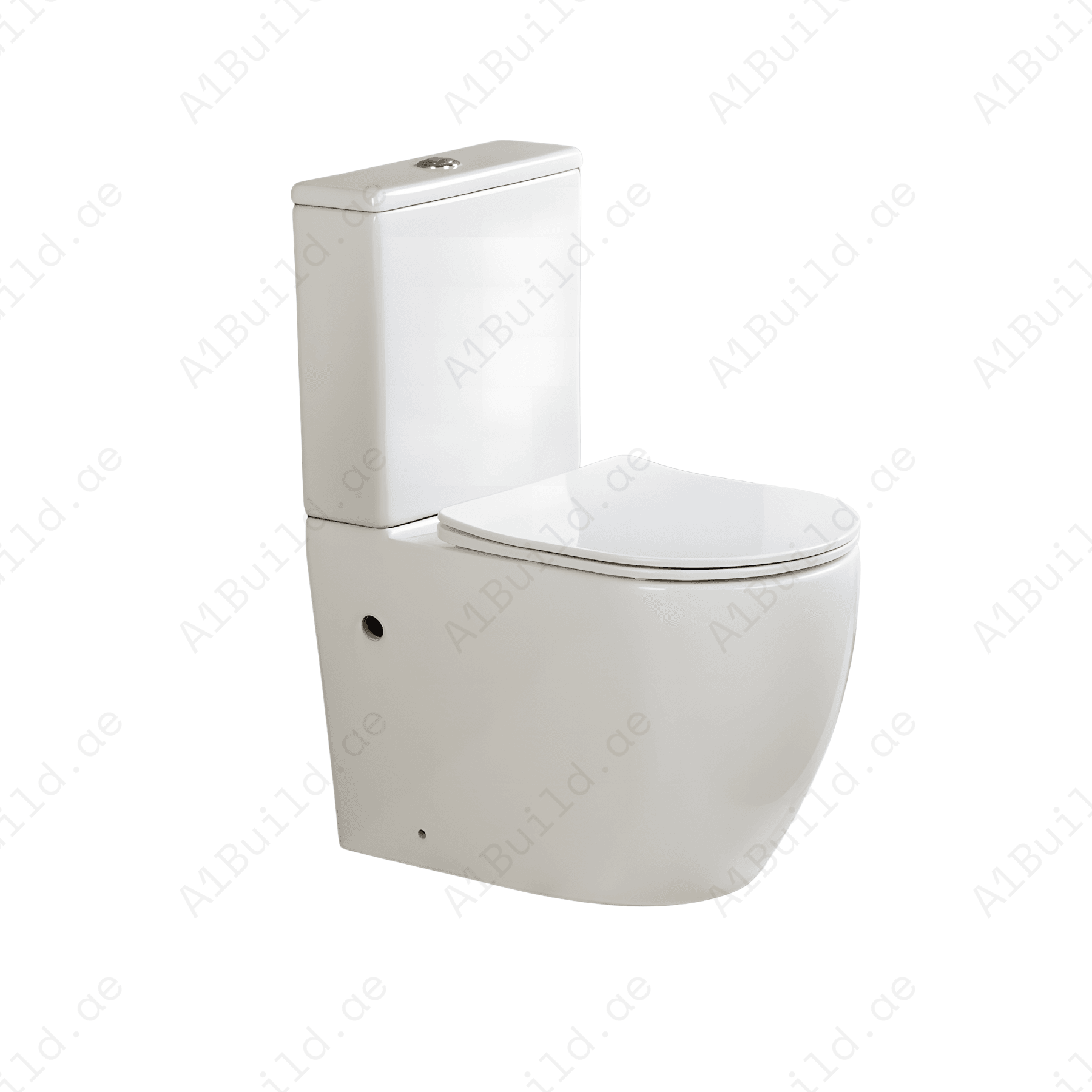 RIMLESS CLOSE COUPLED WC PAN, 610*365*810 MM, WHITE. STEINHEIM –JOY: CISTERN WITH LID WITH GEBERIT MECHANISM, WHITE. STEINHEIM –JOY: DUROPLAST SOFT- CLOSING SEAT AND COVER, WHITE.