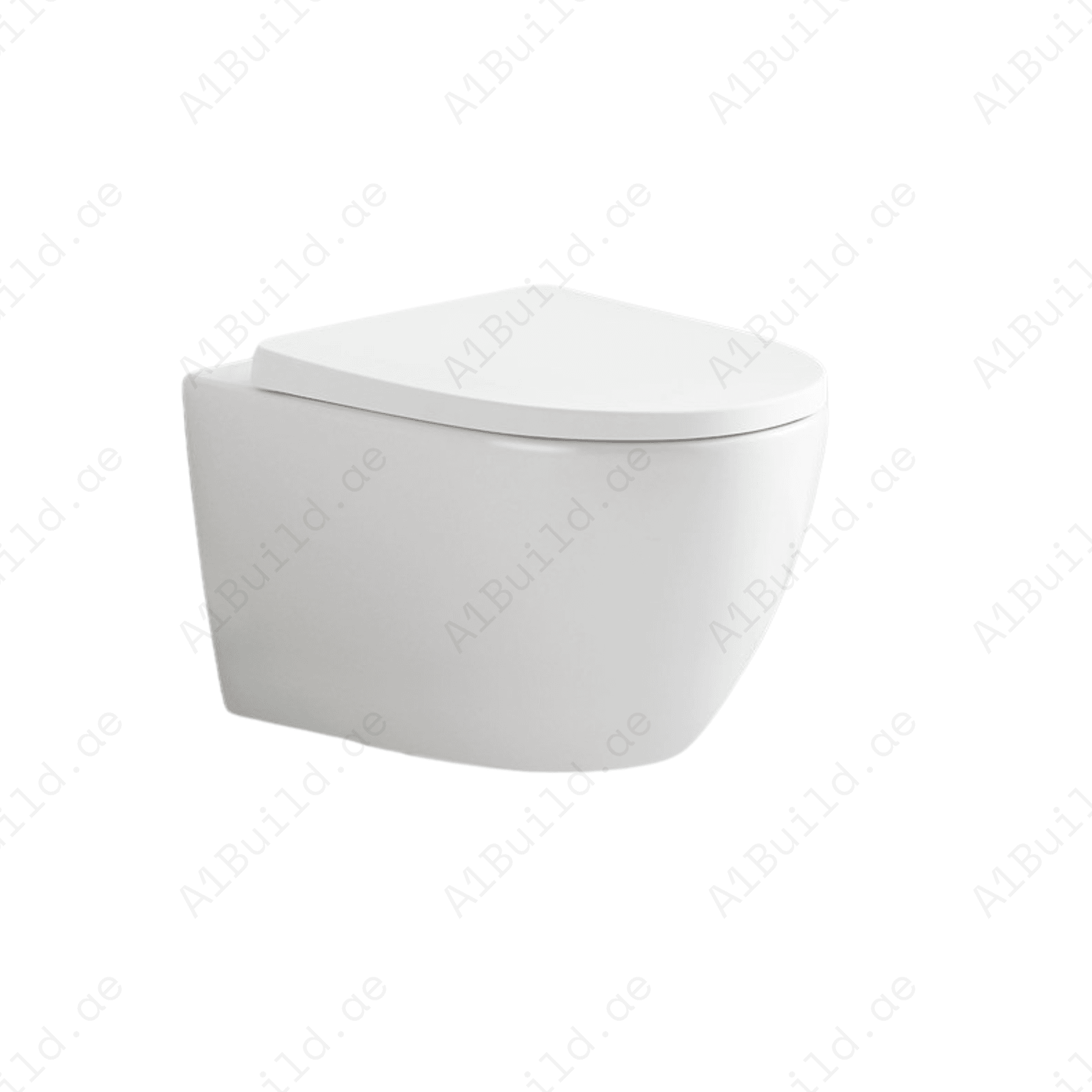RIMLESS FLOOR STANDING BACK TO WALL WC PAN, 560*360*400 MM,.STEINHEIM –JOY: DUROPLAST SOFT- CLOSING SEAT AND COVER, WHITE