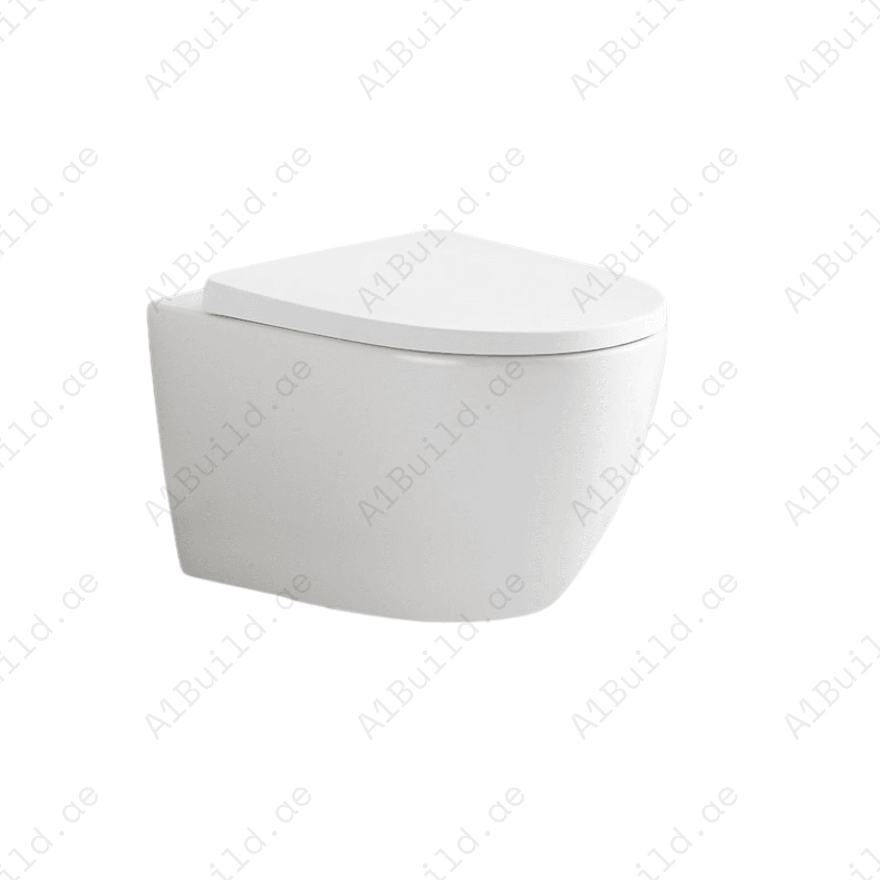 RIMLESS FLOOR STANDING BACK TO WALL WC PAN, 560*360*400 MM,.STEINHEIM –JOY: DUROPLAST SOFT- CLOSING SEAT AND COVER, WHITE