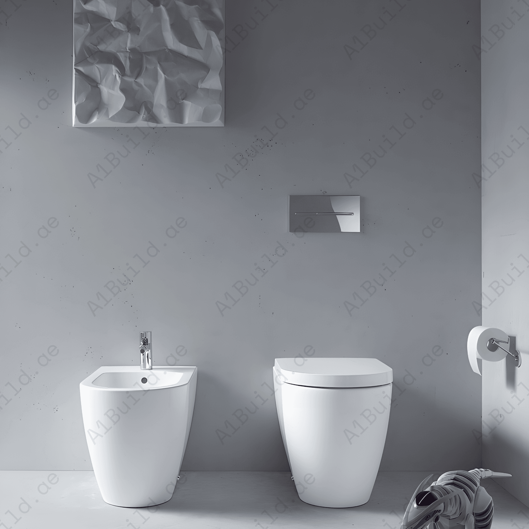 RIMLESS FLOOR STANDING BACK TO WALL WC PAN, 560*360*400 MM, WHITE. STEINHEIM –JOY: DUROPLAST SOFT- CLOSING SEAT AND COVER, WHITE