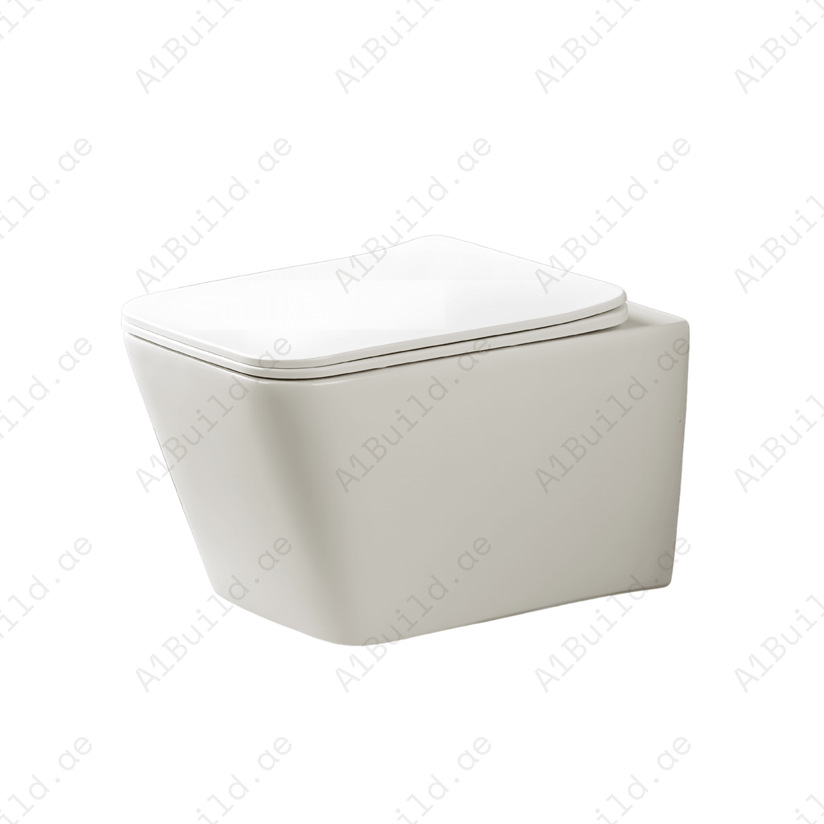 RIMLESS WALL HUNG W.C, SIZE: 510*345*340 MM, MATT WHITE STEINHEIM –UP: SLIM DUROPLAST SOFT- CLOSING SEAT AND COVER, MATT WHITE