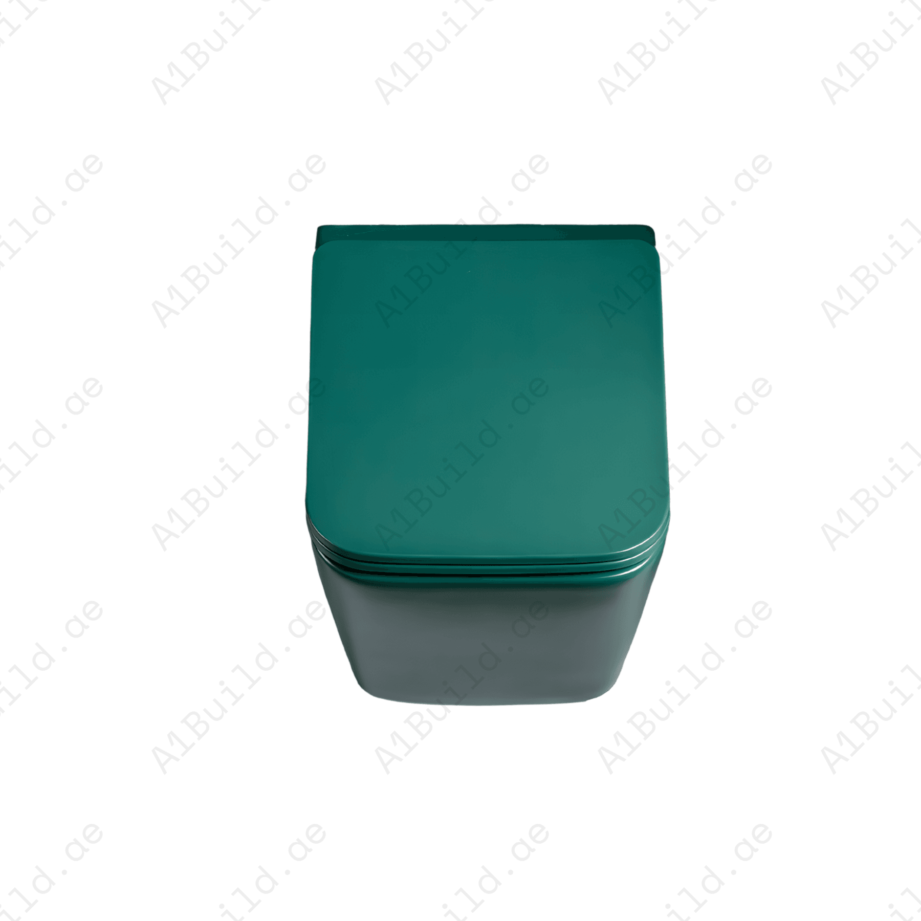 RIMLESS WALL HUNG W.C, SIZE: 510*345*340 MM, MATT GREEN STEINHEIM –UP: SLIM DUROPLAST SOFT- CLOSING SEAT AND COVER, MATT GREEN
