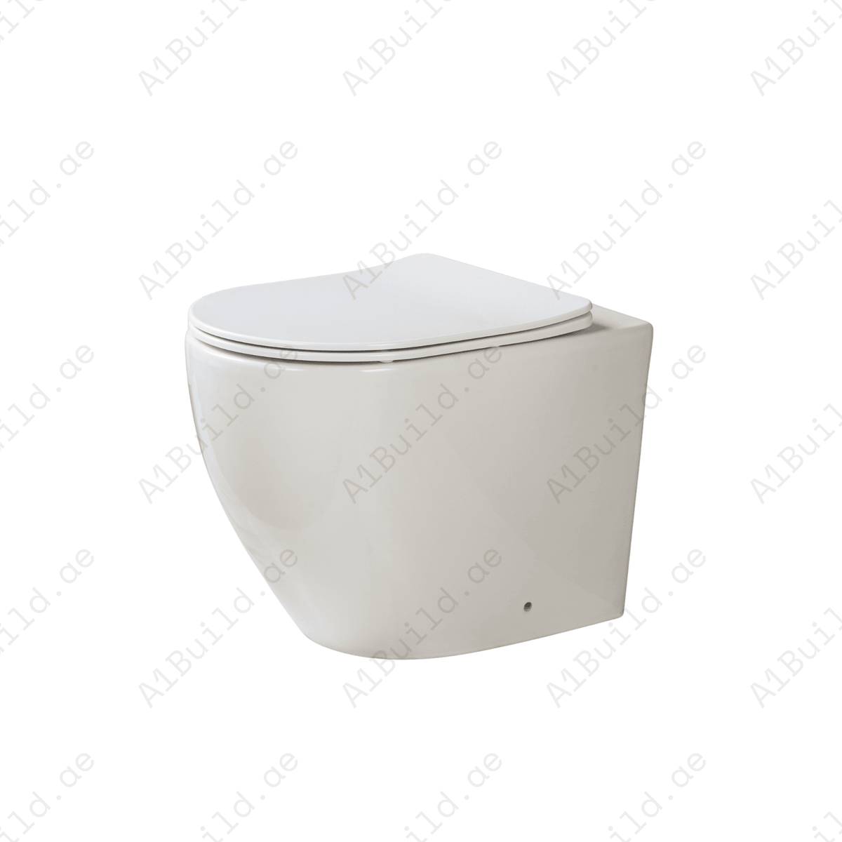 RIMLESS WALL HUNG WC PAN, 545*360*350 MM, WHITE. STEINHEIM –JOY: DUROPLAST SOFT- CLOSING SEAT AND COVER, WHITE
