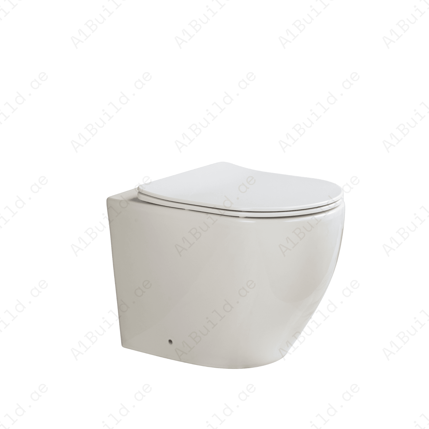 RIMLESS WALL HUNG WC PAN, 545*360*350 MM, WHITE. STEINHEIM –JOY: DUROPLAST SOFT- CLOSING SEAT AND COVER, WHITE