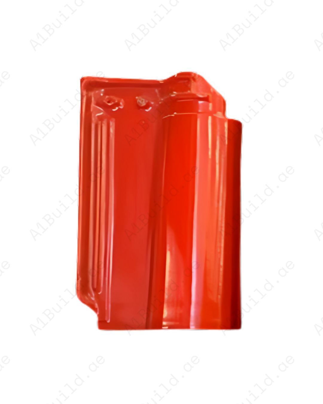 Red ceramic roof tile 41.5×28.4 cm. Terracotta style, UV resistant, waterproof, and perfect for classic or heritage homes.