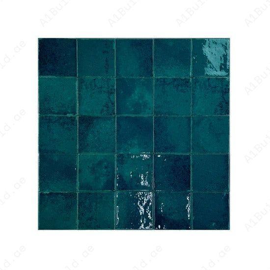 Rich green glossy porcelain subway tile with a sleek artisanal design. Durable, waterproof, and ideal for walls, backsplashes, kitchens, and modern interiors.