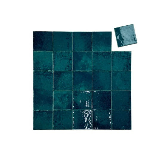 Rich green glossy porcelain subway tile with a sleek artisanal design. Durable, waterproof, and ideal for walls, backsplashes, kitchens, and modern interiors.