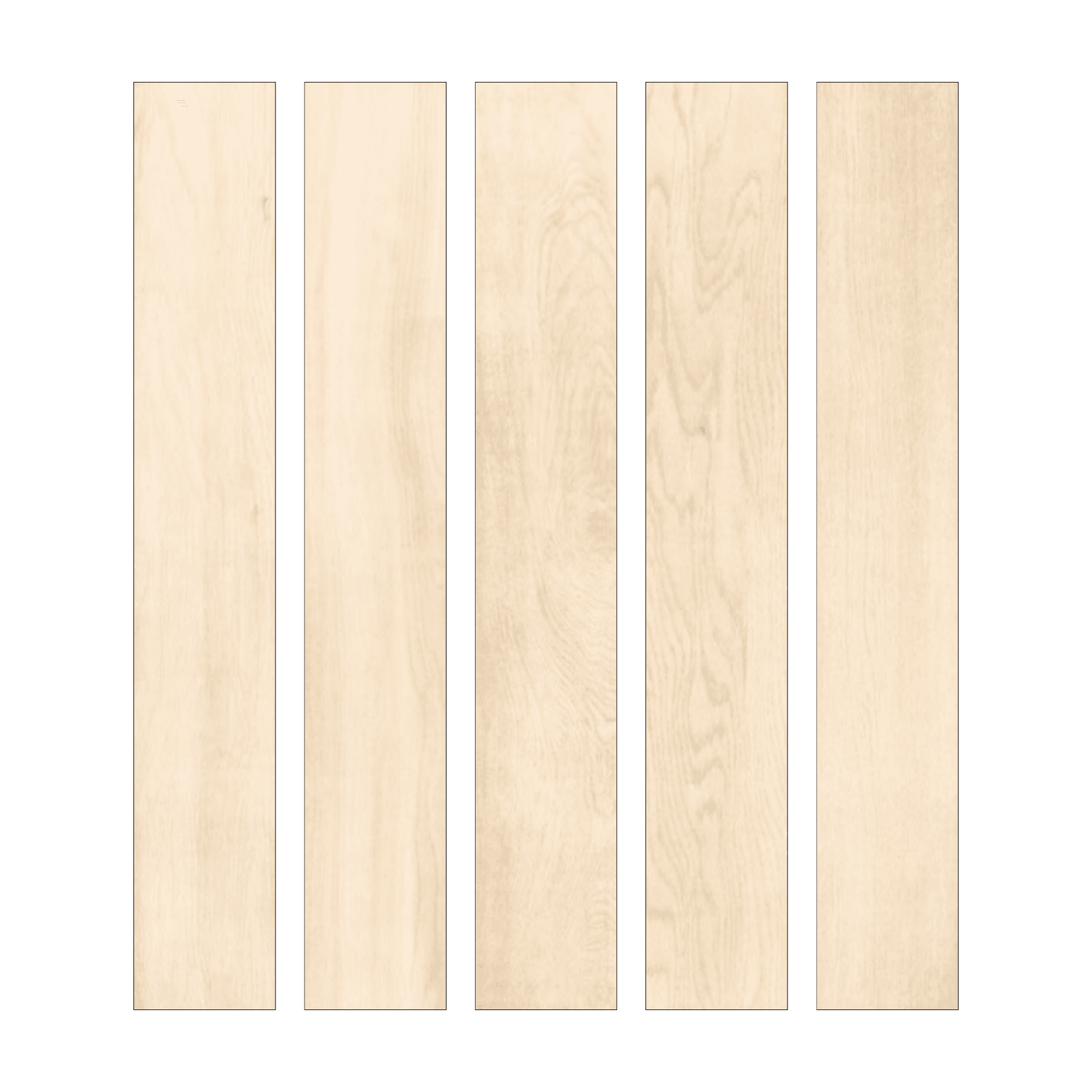 Rivera Ivory (20X120cm Matt Finish Parquet Porcelain Indoor, Floor Tiles)