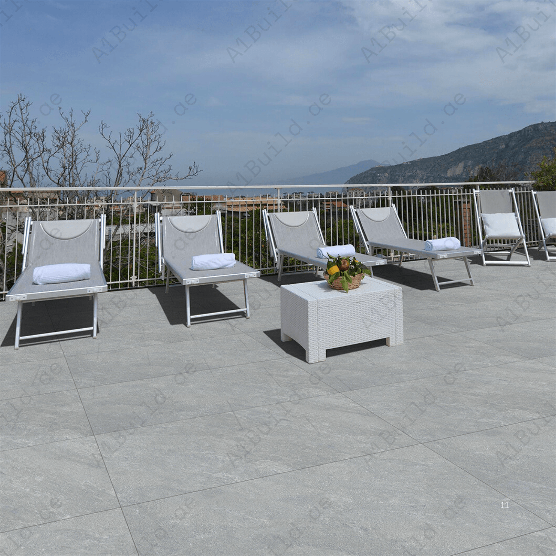 Classic Grey Rough Matt (R11) Outdoor Porcelain Tiles | 60x120cm Heavy Duty (R11) for Stylish Exteriors