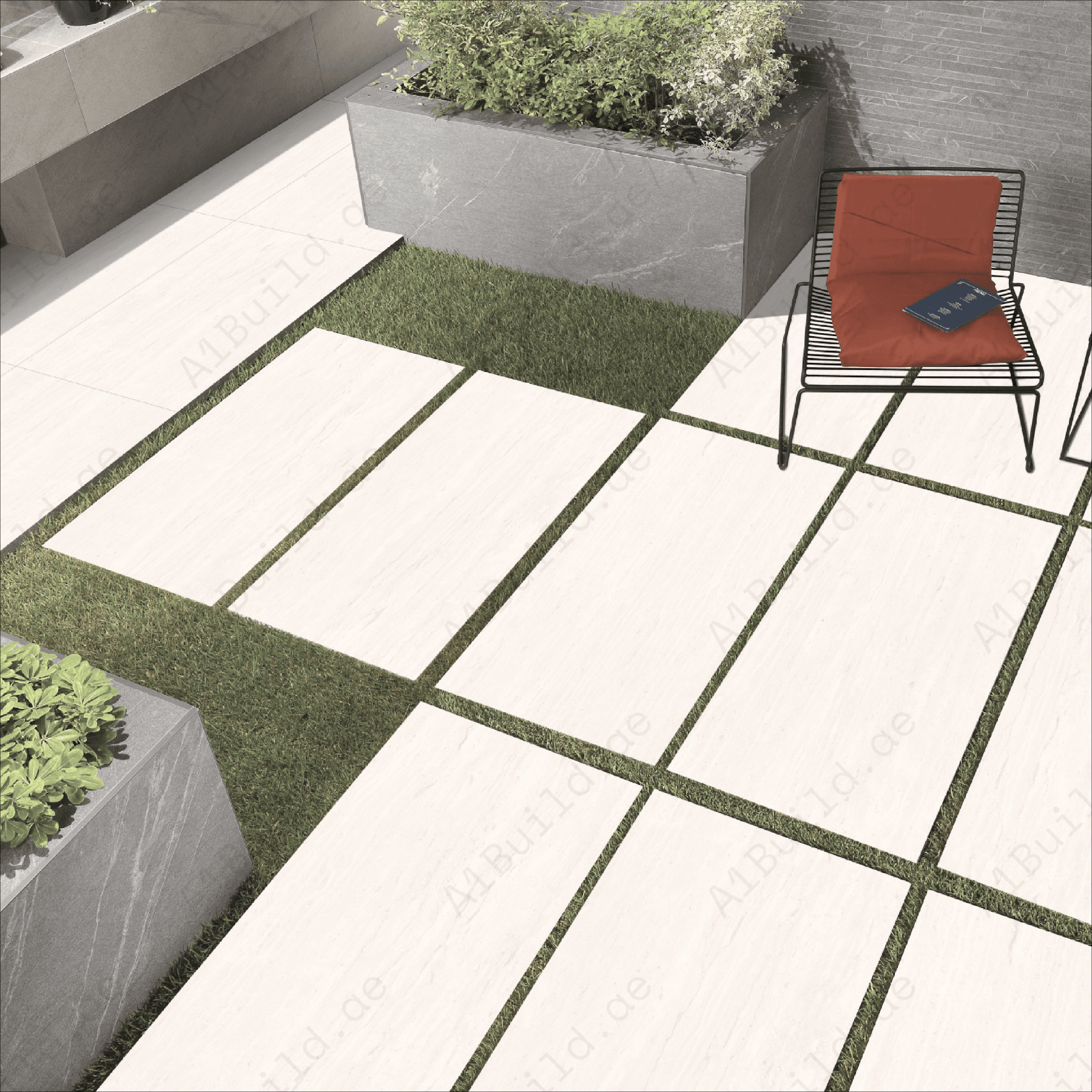 Travino Silver 60x120cm 20mm Rough Matt R11 Porcelain Tile