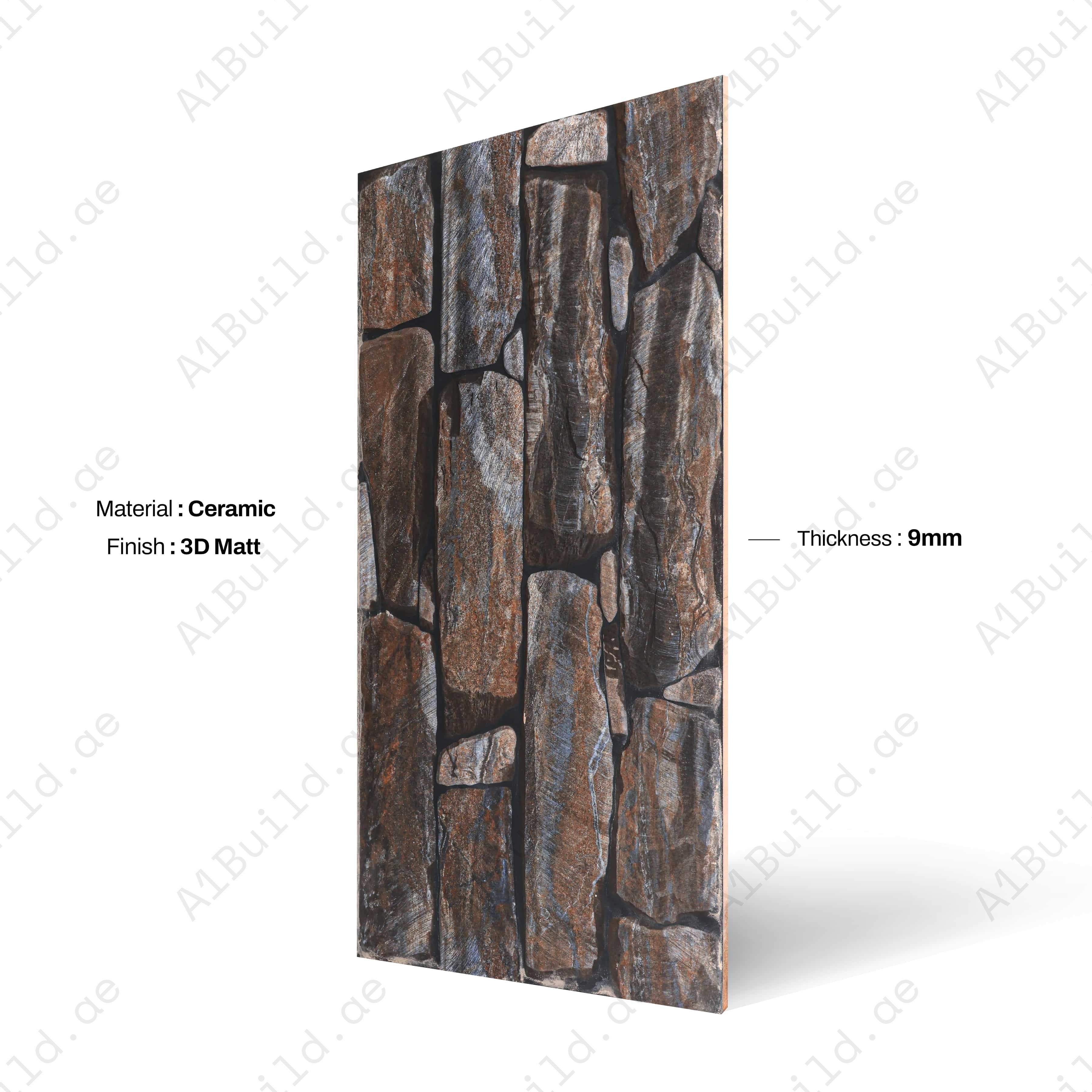 Rock Ocre A 110 30X60CM 09MM CERAMIC INDOOR OUTDOOR WALLS TILE-1
