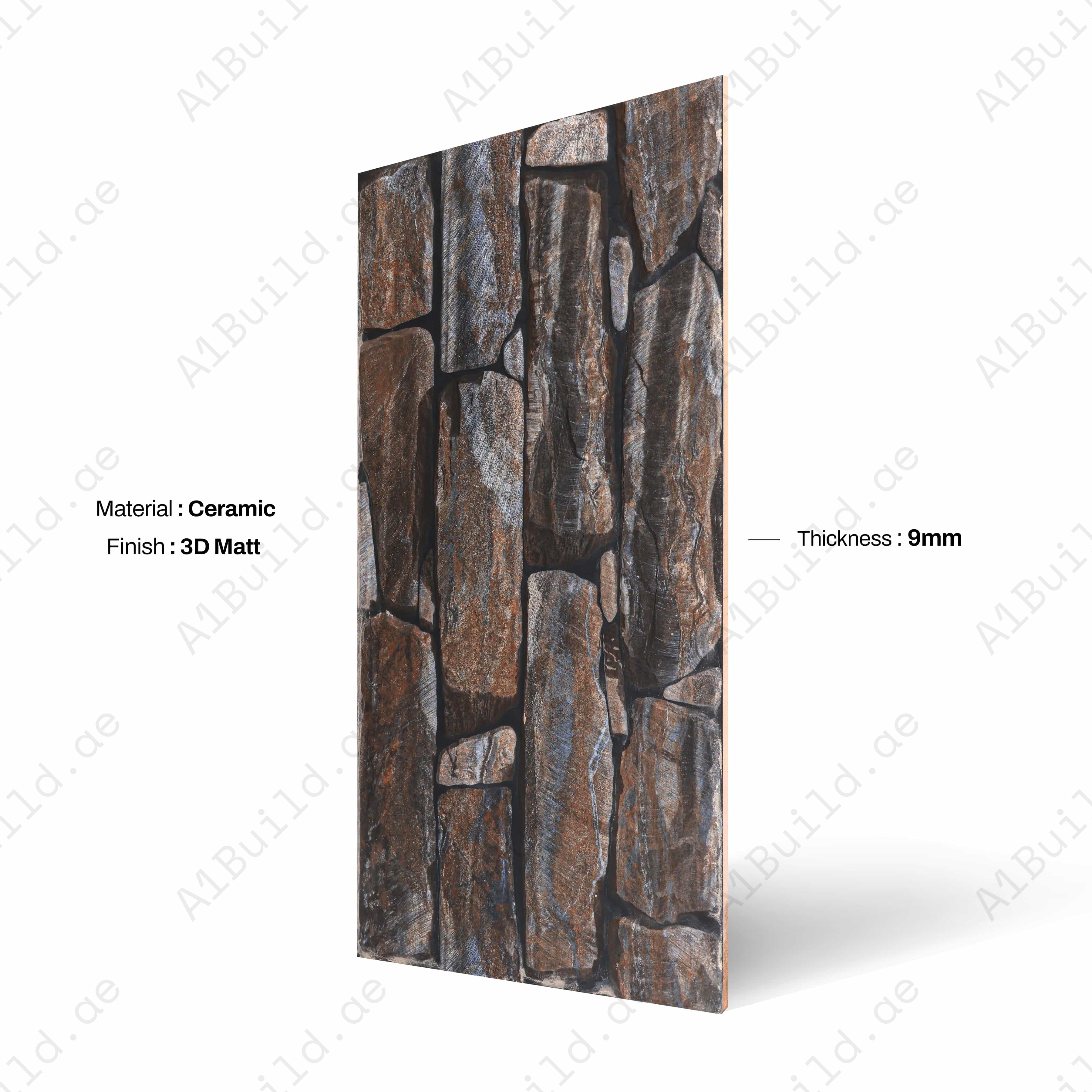 Rock Ocre A 110 30X60CM 09MM CERAMIC INDOOR OUTDOOR WALLS TILE-1