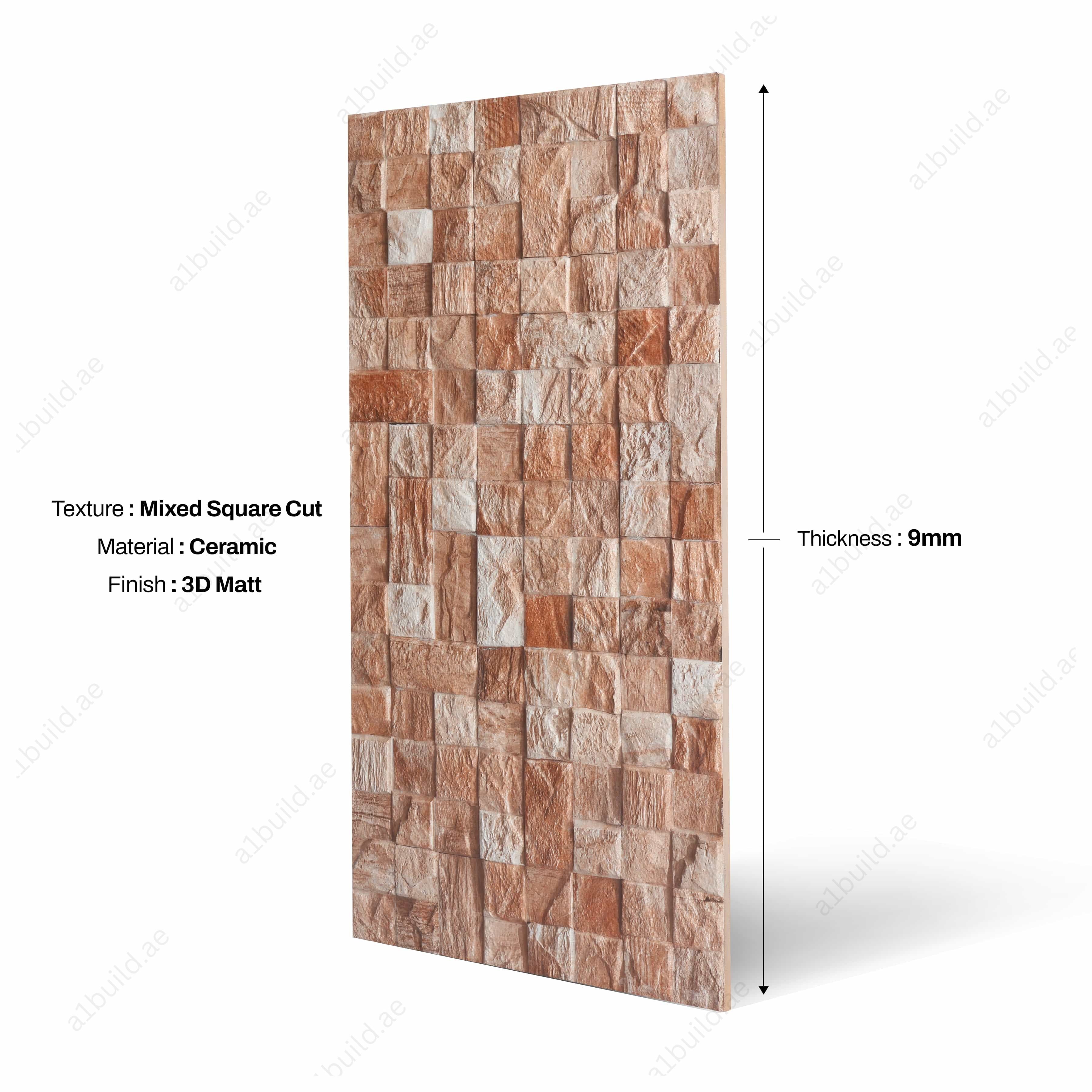 Rock Ocre | Decorative Tile for Bathroom, Kitchen & Interior Walls