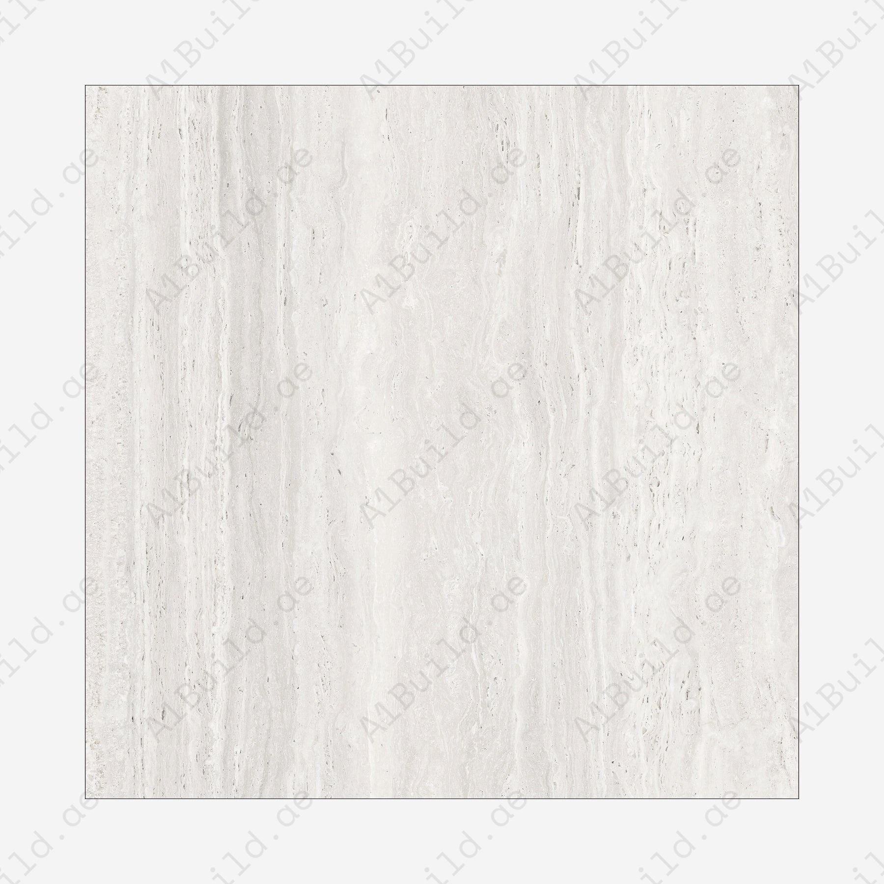 Roma Travertine Bianco (120X120cm 09mm Random Carving Matt Porcelain Tiles for Indoor Spaces)