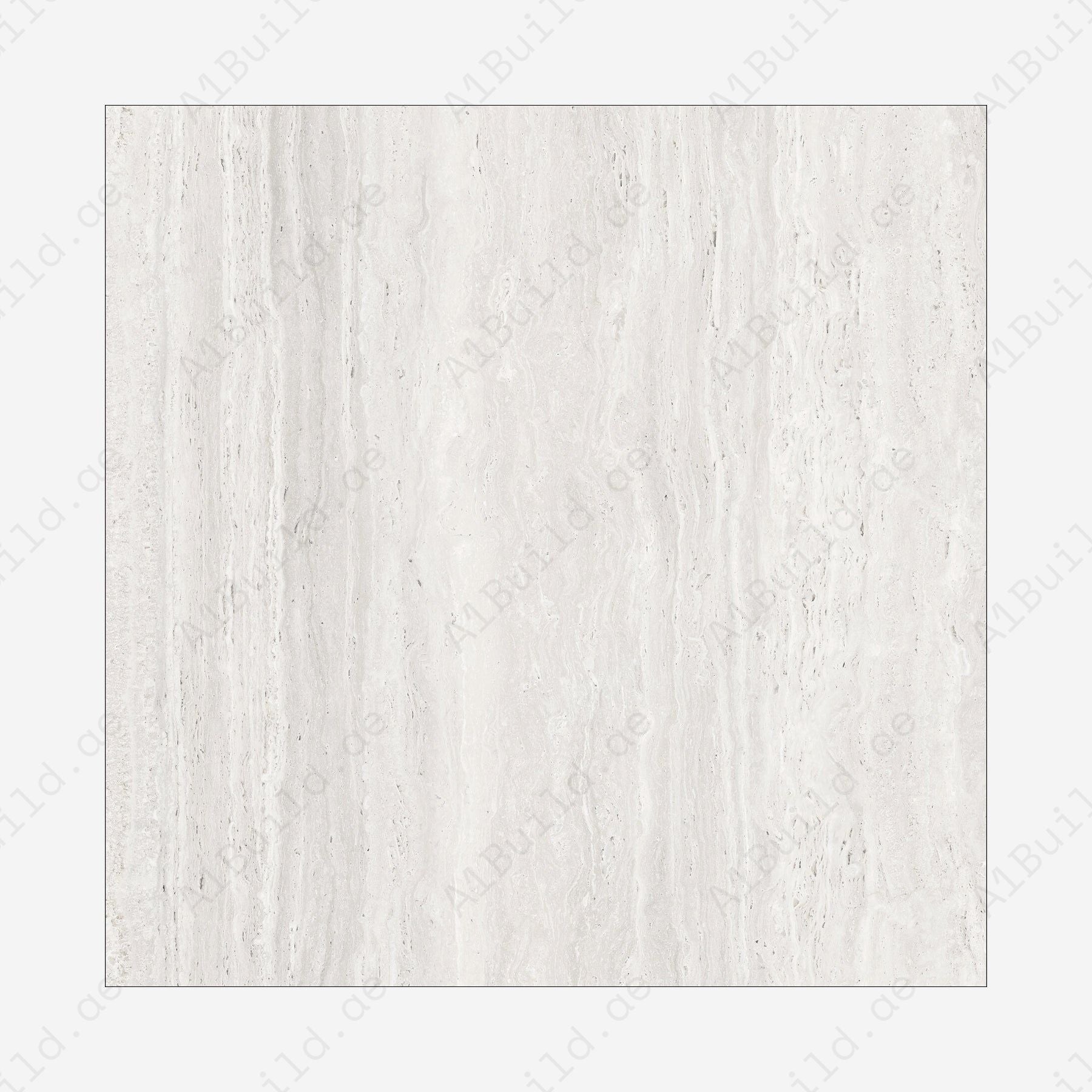 Roma Travertine Bianco (120X120cm 09mm Random Carving Matt Porcelain Tiles for Indoor Spaces)