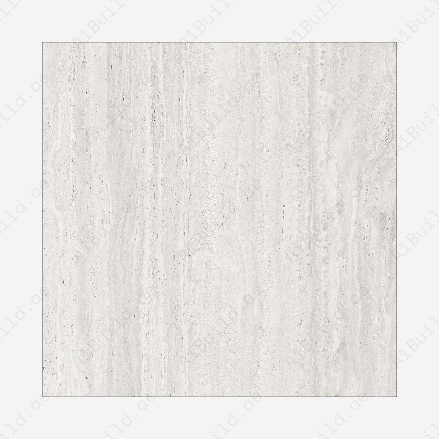 Roma Travertine Bianco (120X120cm 09mm Random Carving Matt Porcelain Tiles for Indoor Spaces)