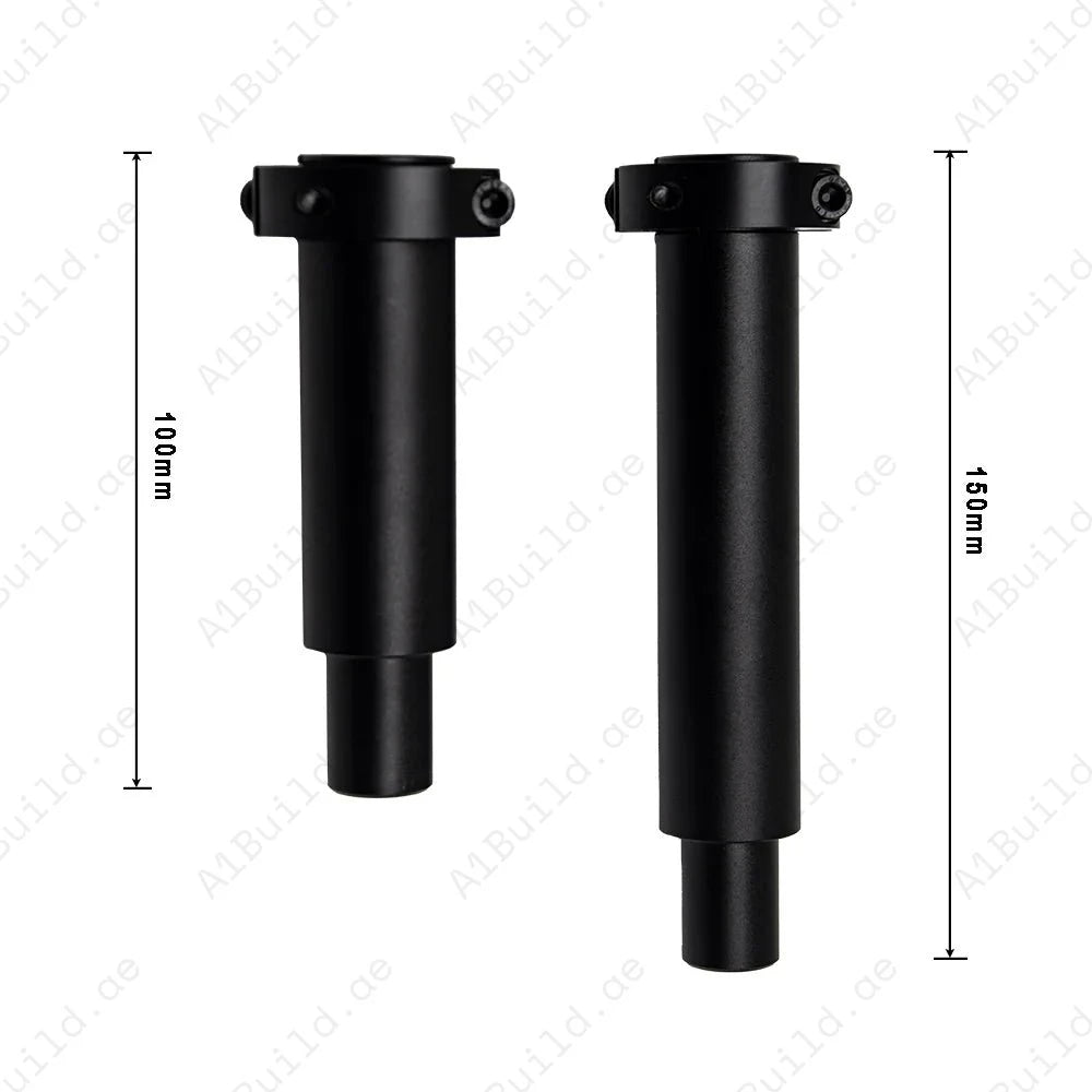 Round Ceiling Shower Arm 150mm - Matte Black Finish for Modern Bathrooms