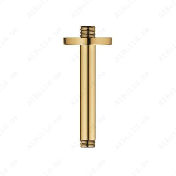Round Ceiling Shower Arm 150mm - Premium Gold Finish for Luxury Bathrooms