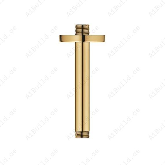 Round Ceiling Shower Arm 150mm - Premium Gold Finish for Luxury Bathrooms