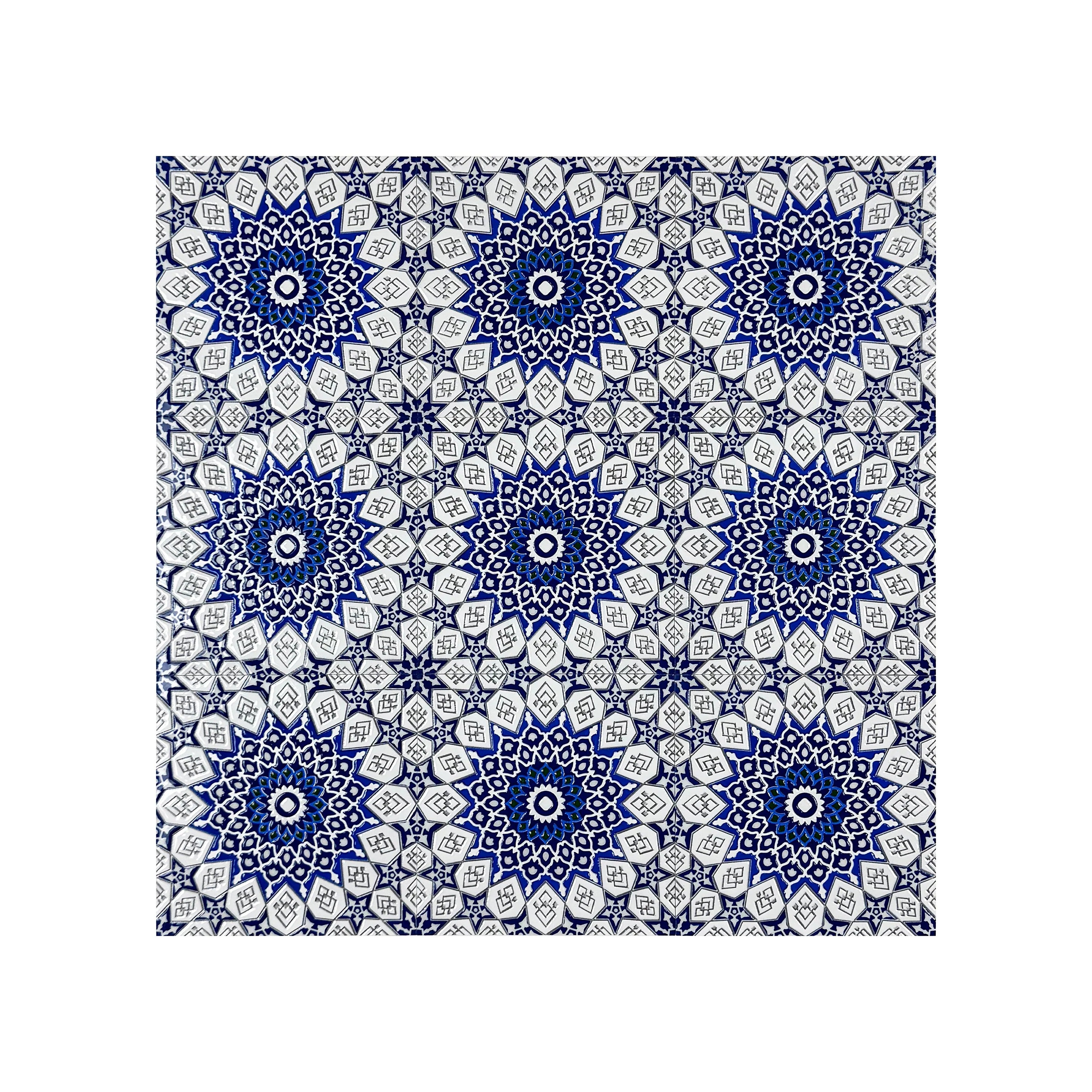 Royal Souk Moroccan Glossy Ceramic Tile Pattern 208 – Durable, elegant ceramic tile for walls and floors, ideal for Moroccan-inspired home and commercial décor.