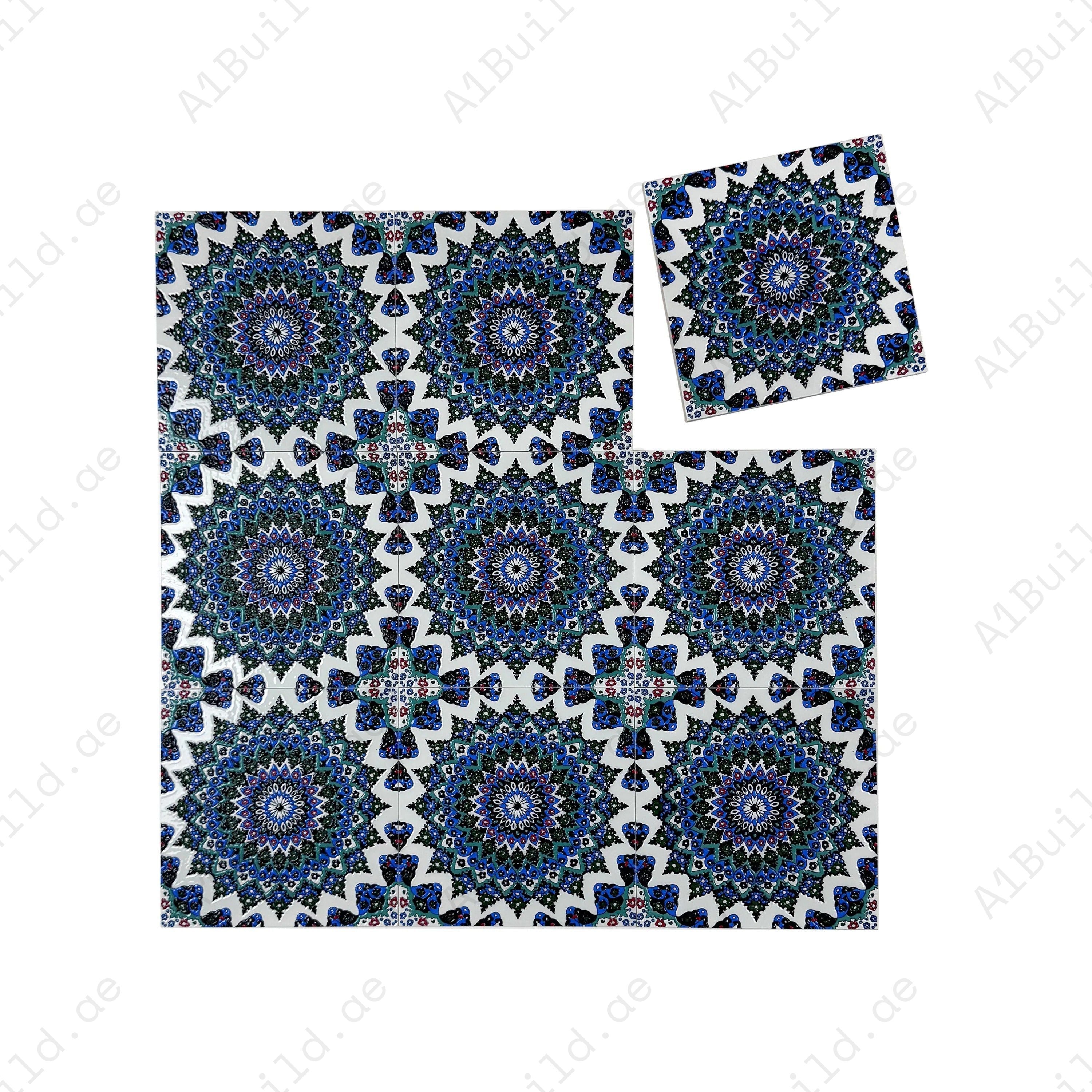 Royal Souk Moroccan Style Glossy Ceramic Tile Pattern 209 – Elegant, durable ceramic tile for stylish walls and floors, perfect for Moroccan-inspired décor.