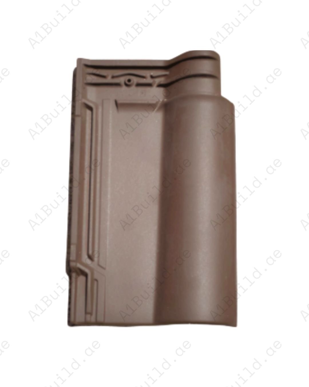 Rustic Tobacco Brown Ceramic Roof Tile 45.1×27.3 cm with long-lasting durability. Lightweight, weather-resistant. Ideal for classic homes.
