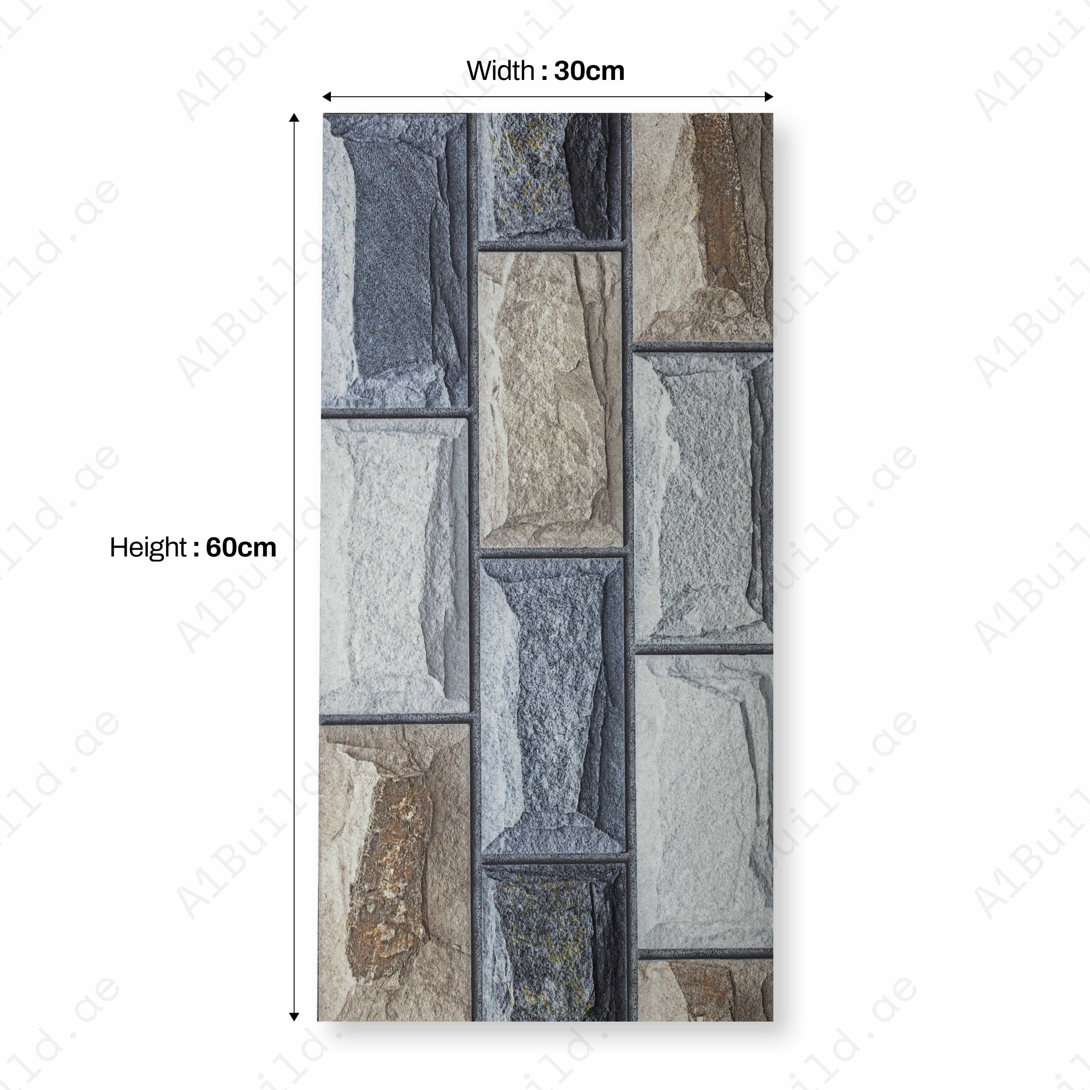 SLOVAKIA 3D Matt 30x60cm Ceramic Indoor Outdoor Walls Ttile