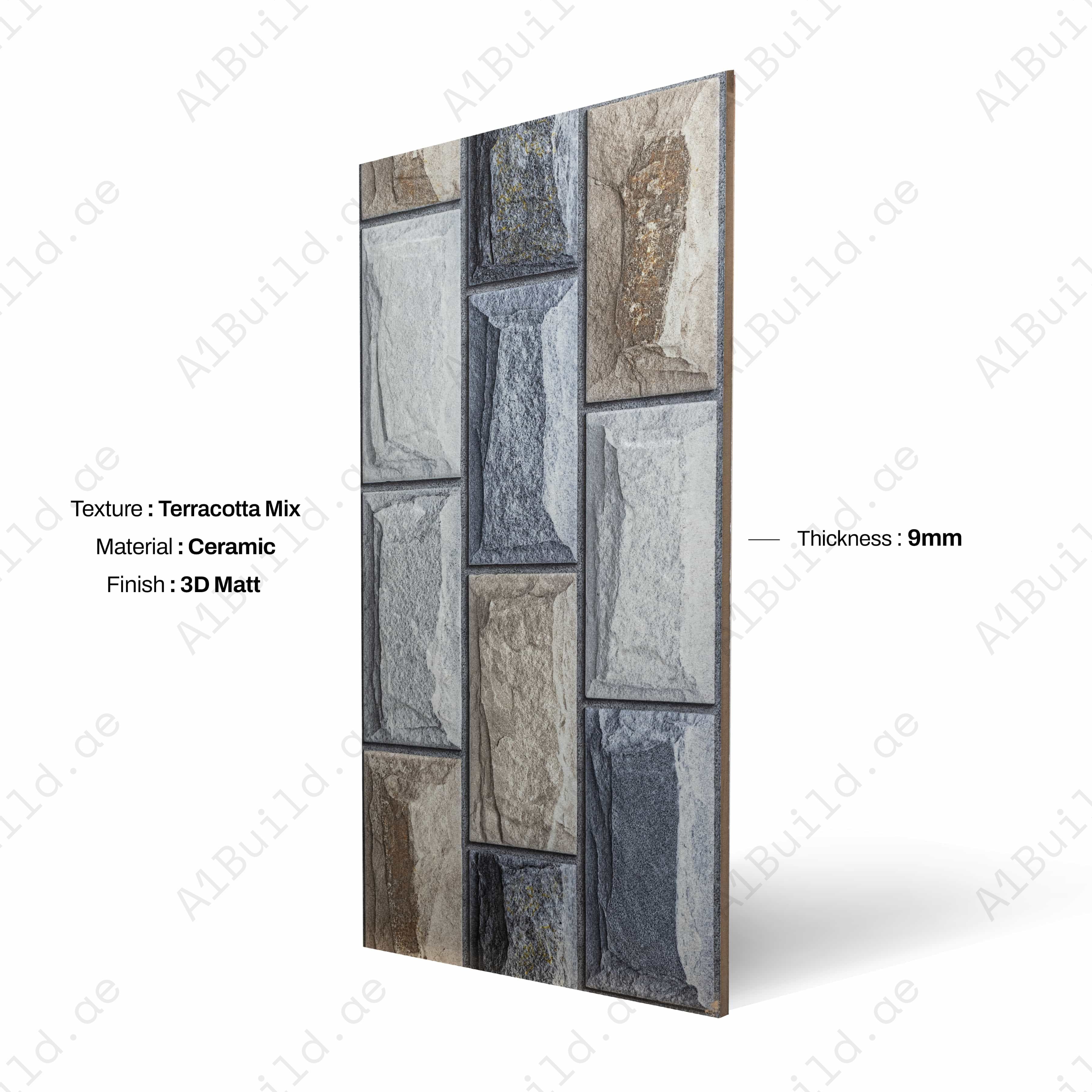 SLOVAKIA 3D Matt 30x60cm Ceramic Indoor Outdoor Walls Ttilea