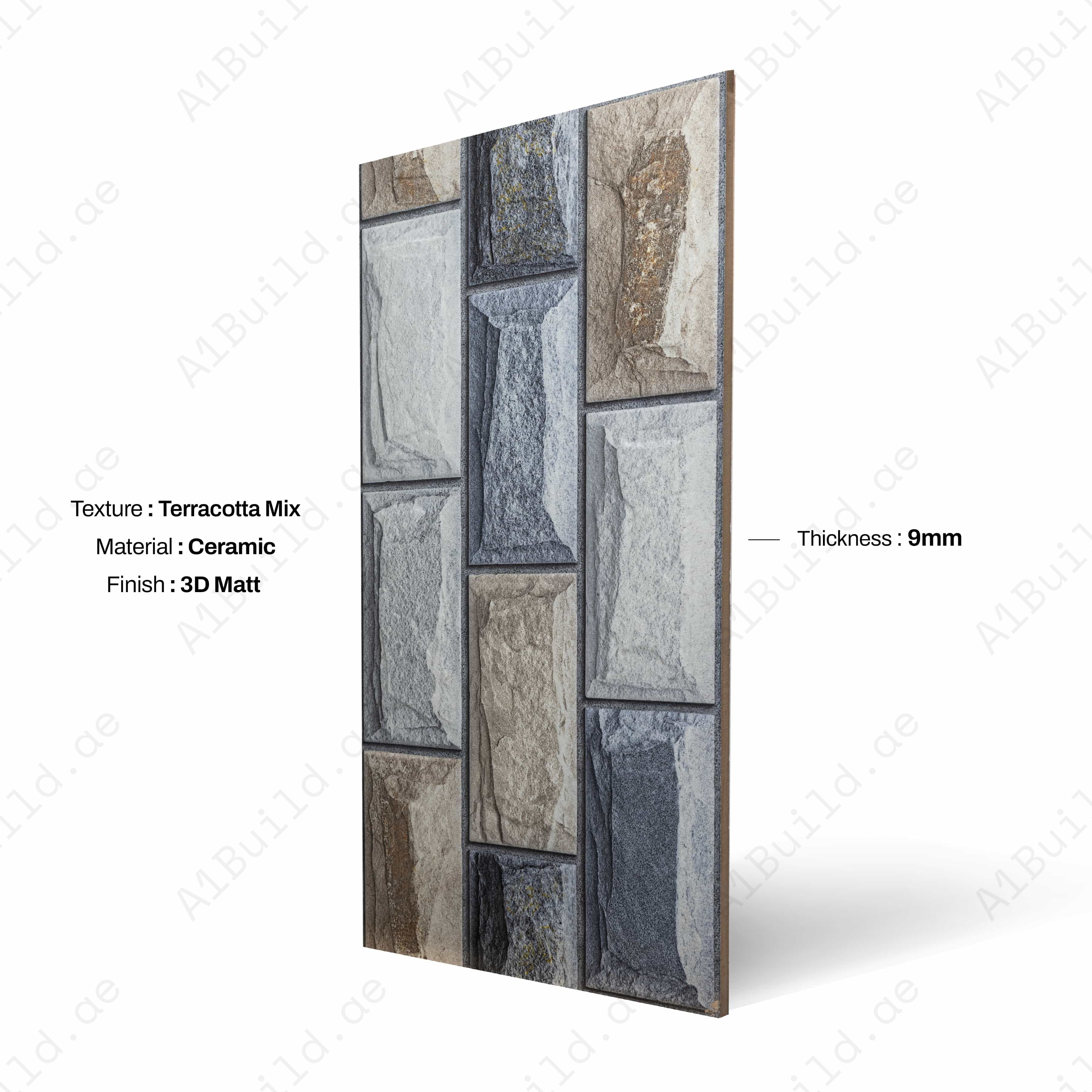 SLOVAKIA 3D Matt 30x60cm Ceramic Indoor Outdoor Walls Ttilea