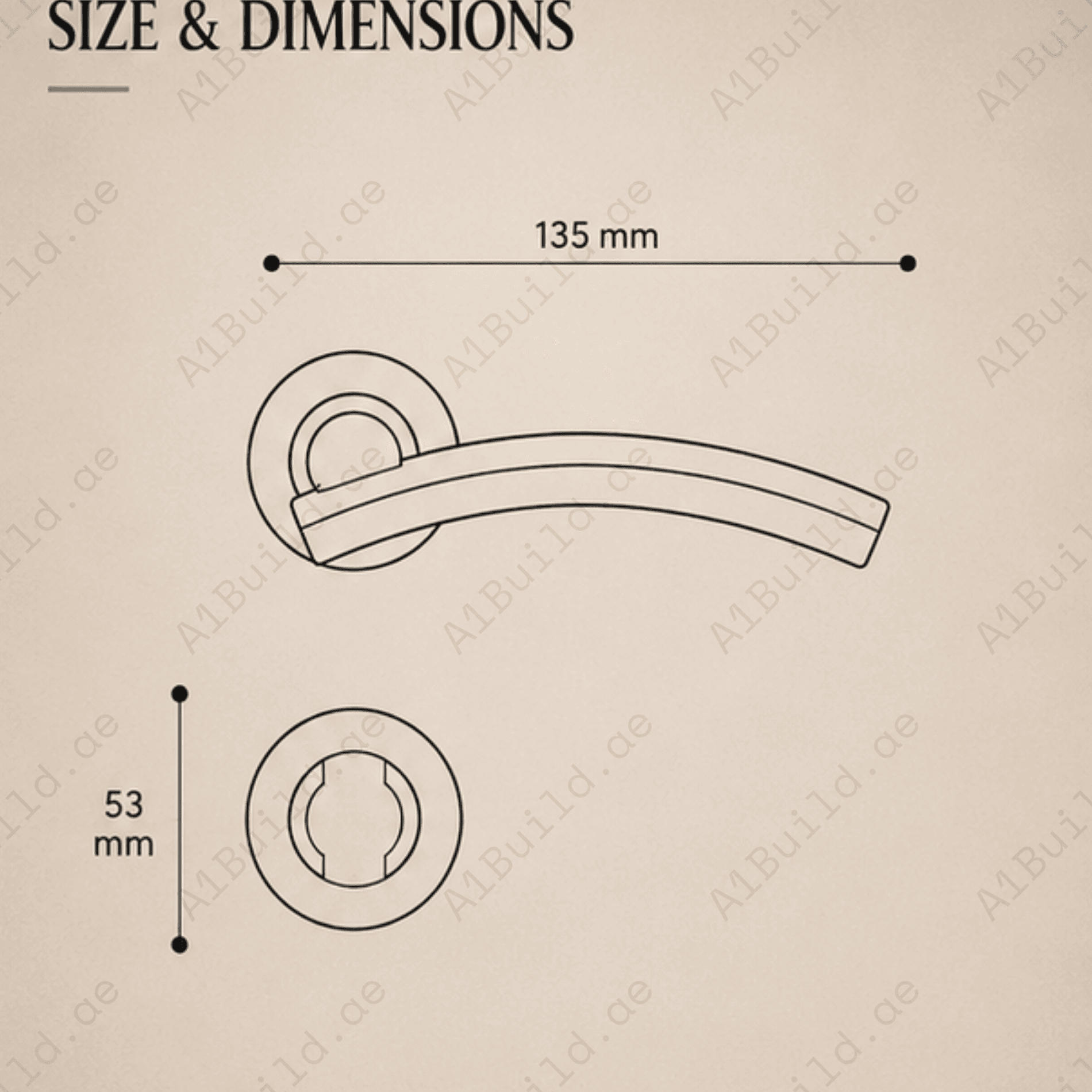 SRH.02 premium stainless steel door lock handle with a sleek brushed finish. Perfect for luxury homes, hotels, offices, and contemporary interior spaces.